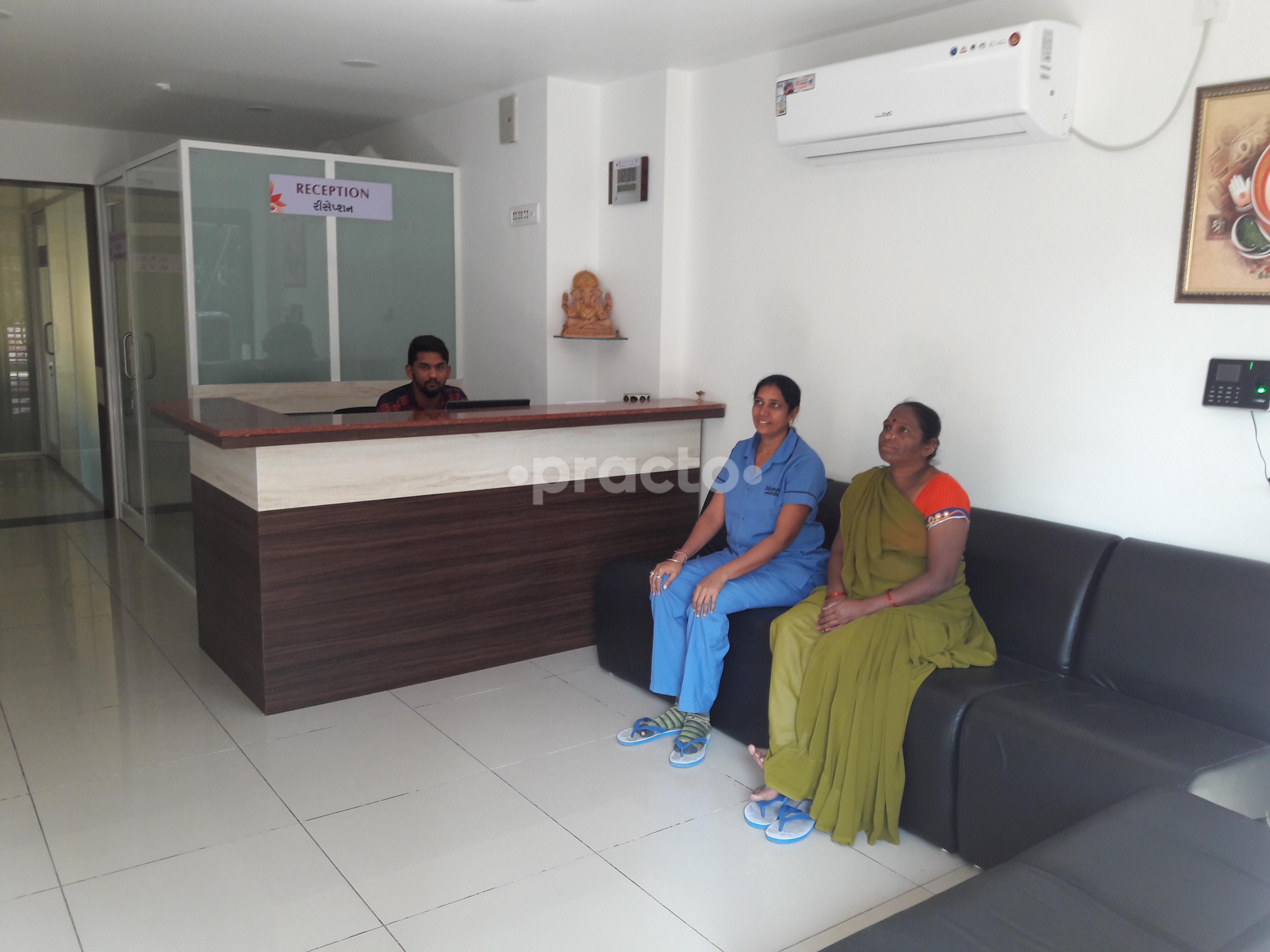 Reception at Divyam Women's Hospital Ellora Park Vadodara