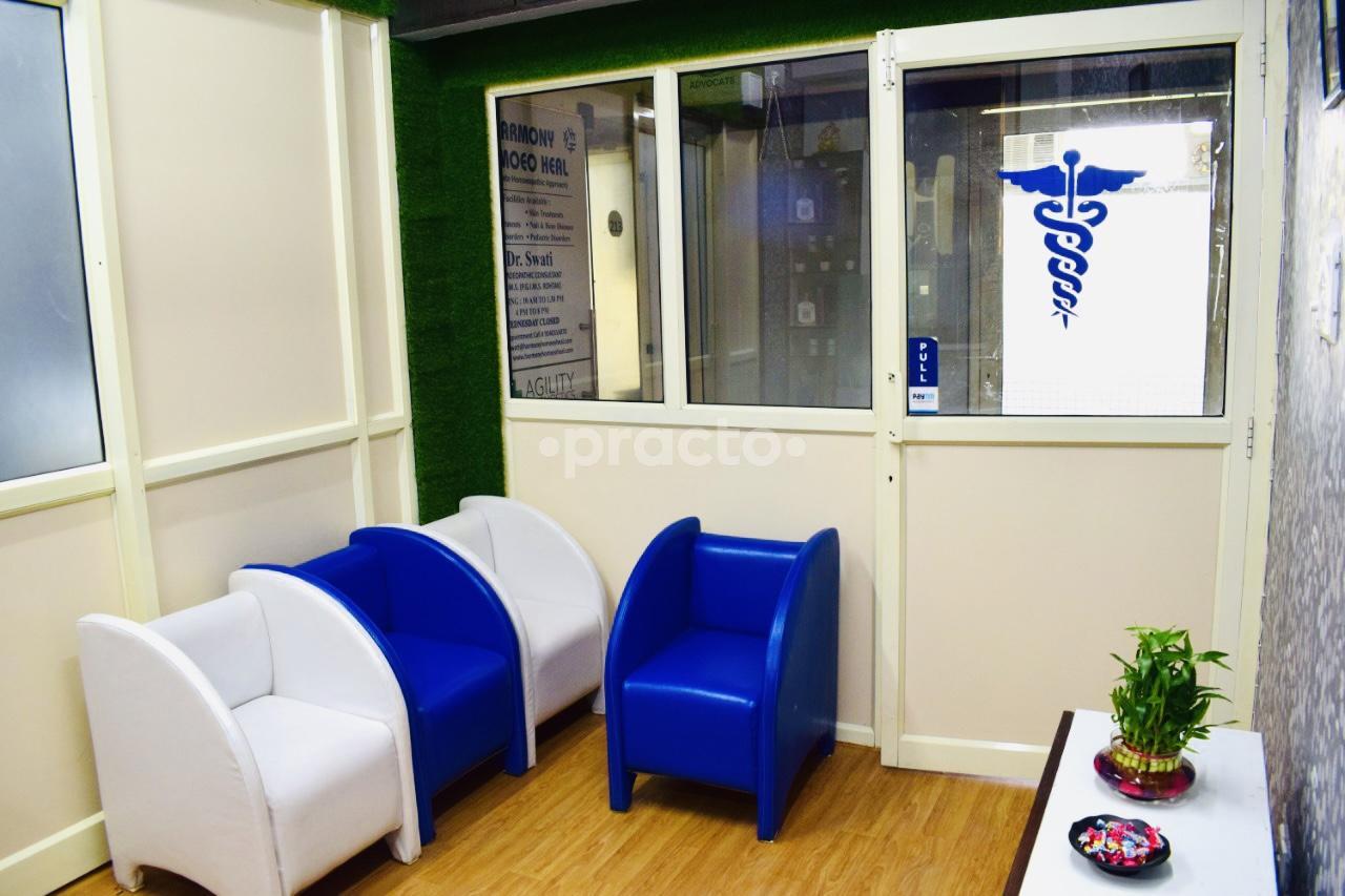 Reception Area at Harmony Homoeo Heal Dwarka Sector 23 Delhi