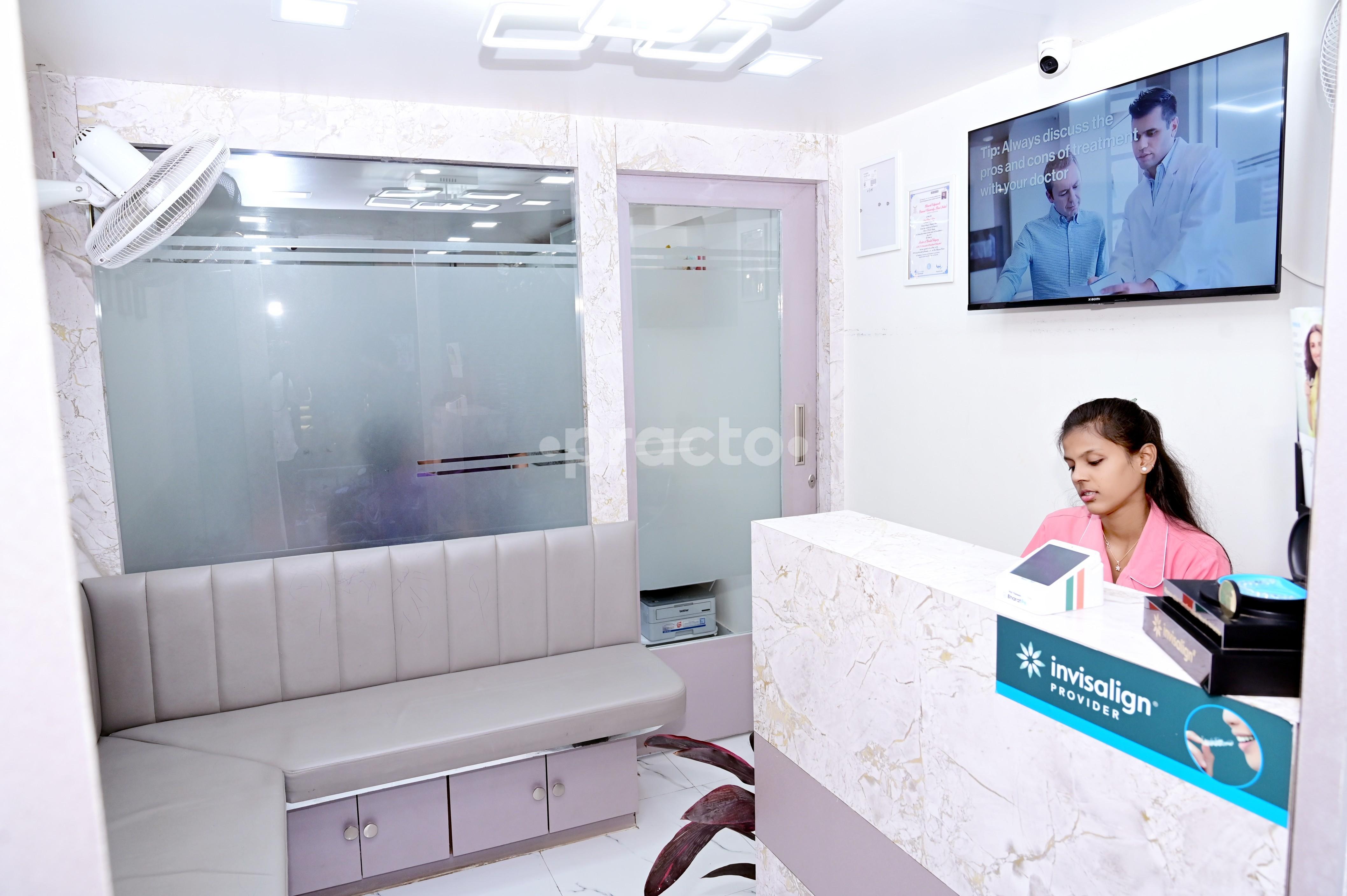 Reception Area at Pradent Braces Invisalign & Implant Dental clinic Katraj Pune