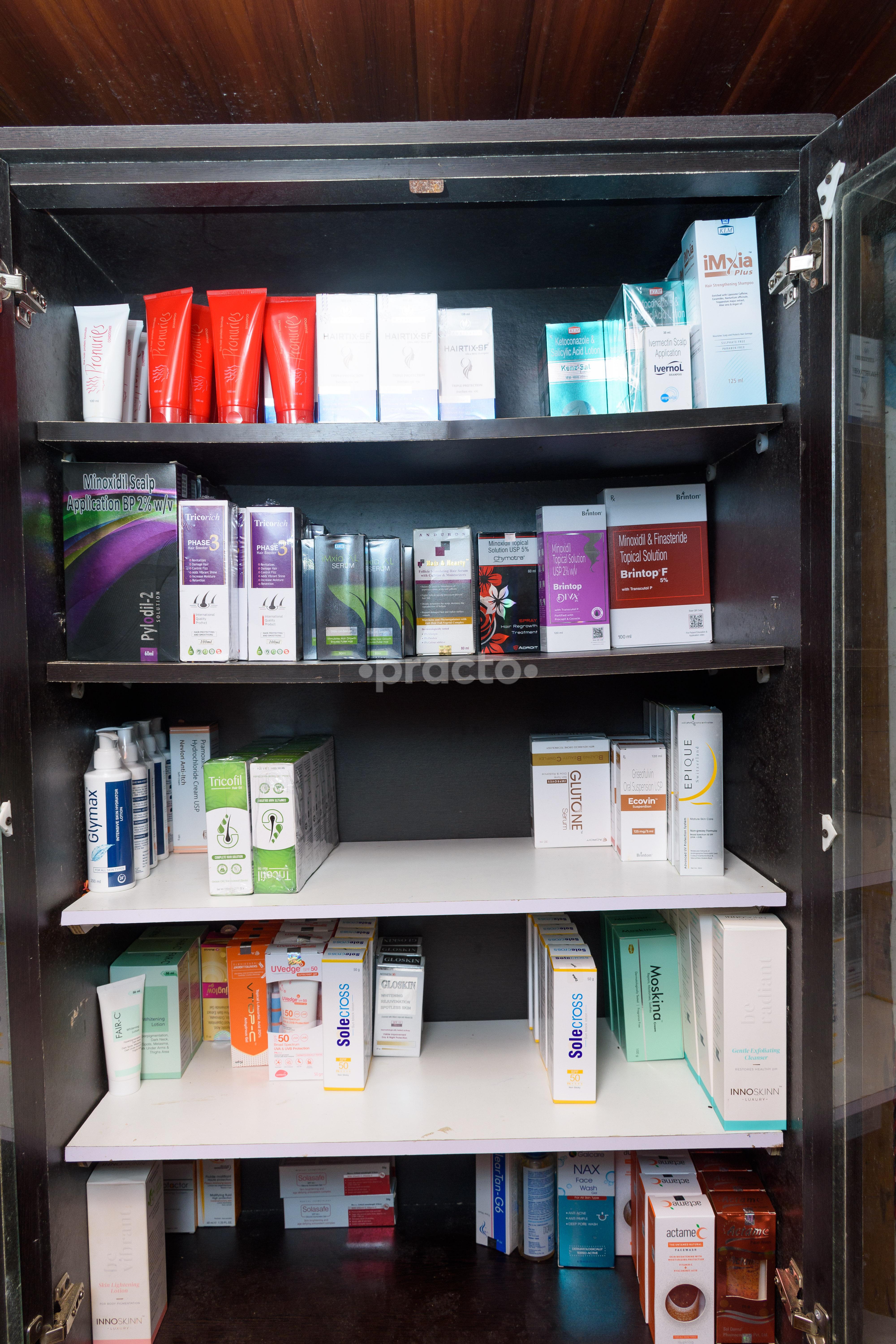 Pharmacy store at Dermatrix Clinic Thane West Thane