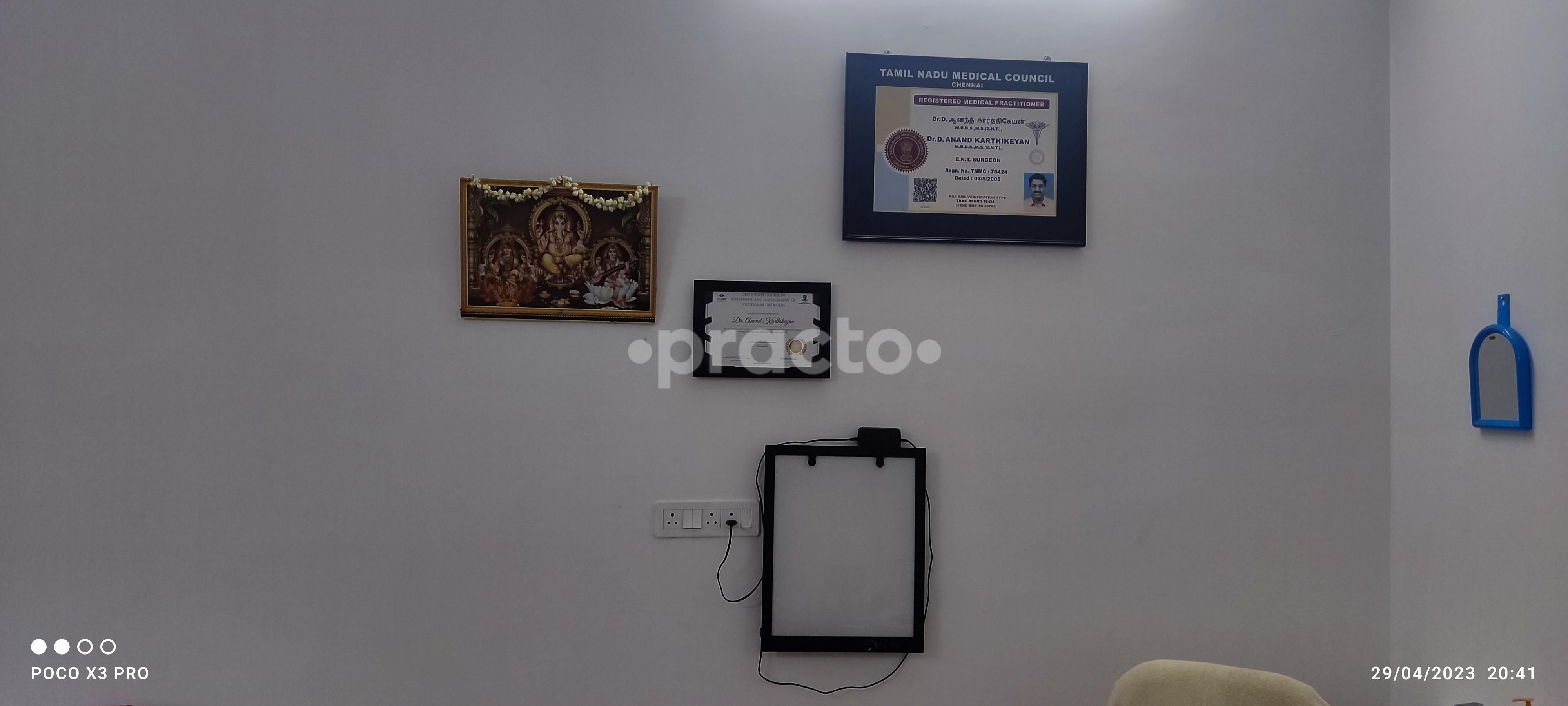 Awards & Certificates at Anand ENT & Vertigo Clinic Guduvanchery Chennai
