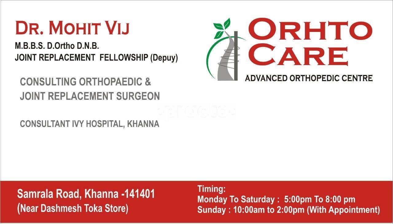 Ortho Care Khanna Ludhiana