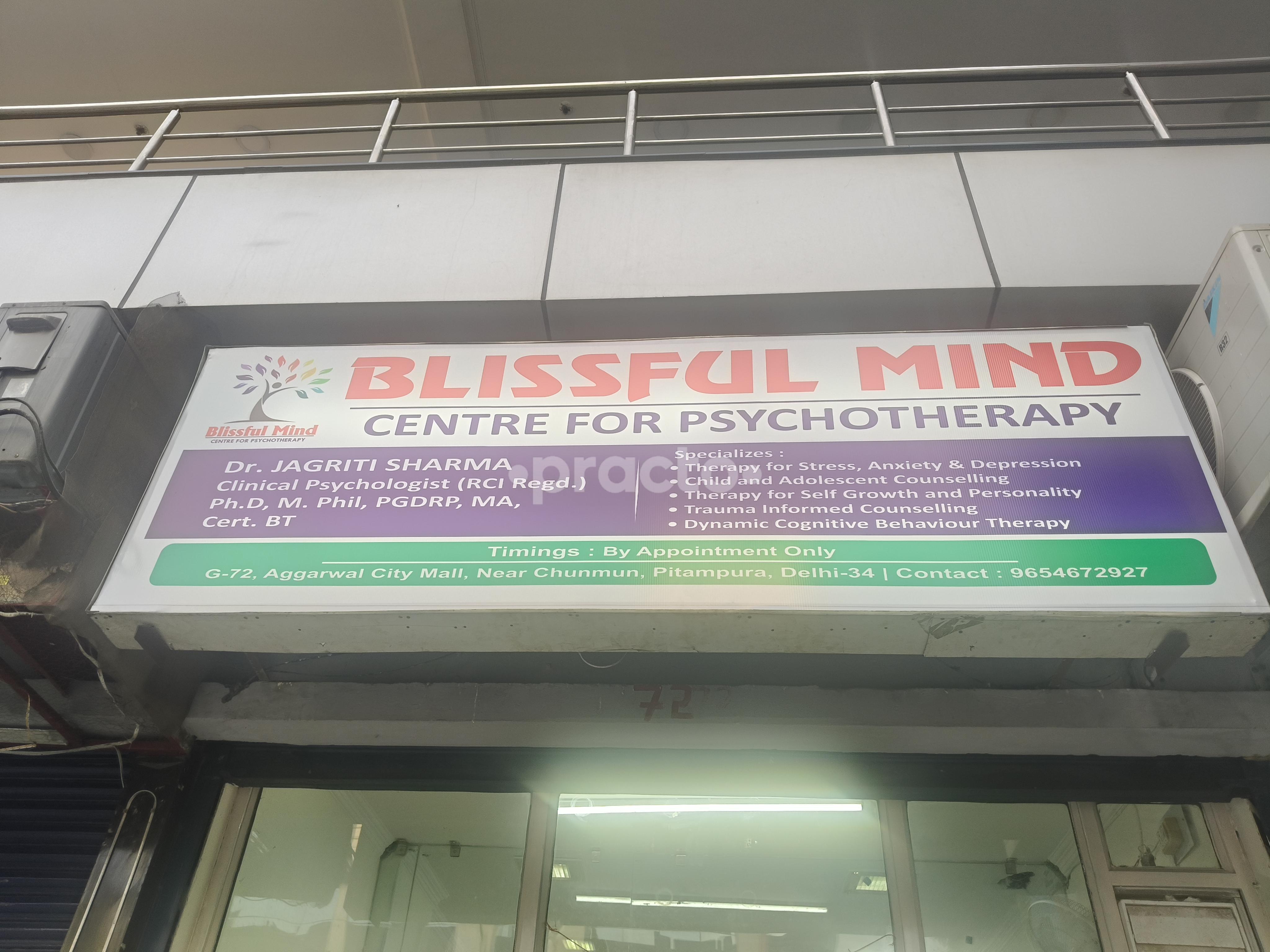 Blissful Mind- Centre For Psychotherapy Pitampura Delhi