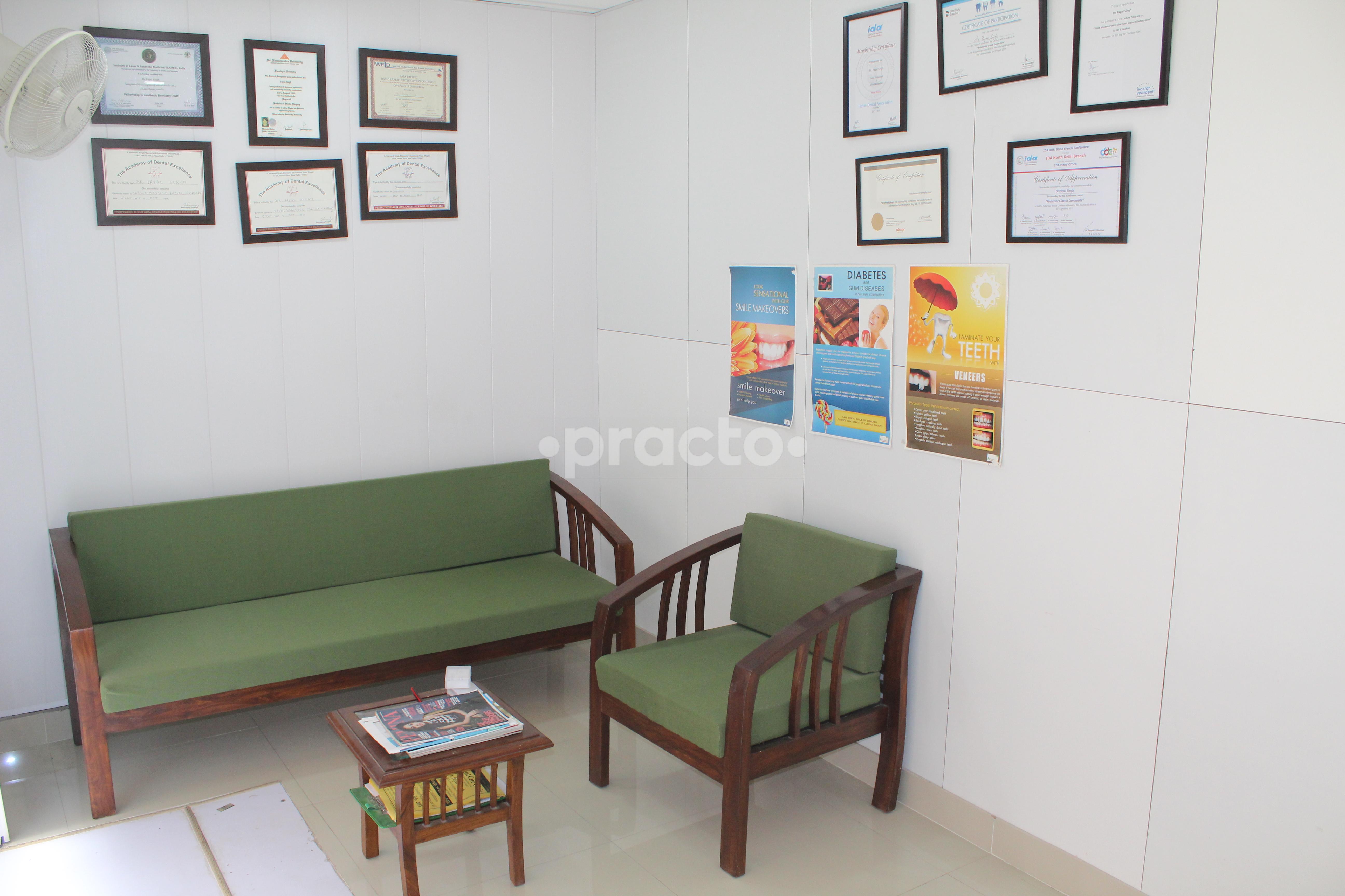 Waiting Area at Dental Care Dwarka Sector 7 Delhi