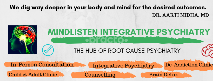 Services at Mindlisten Integrative Psychiatry Clinic Ajmer Road Jaipur