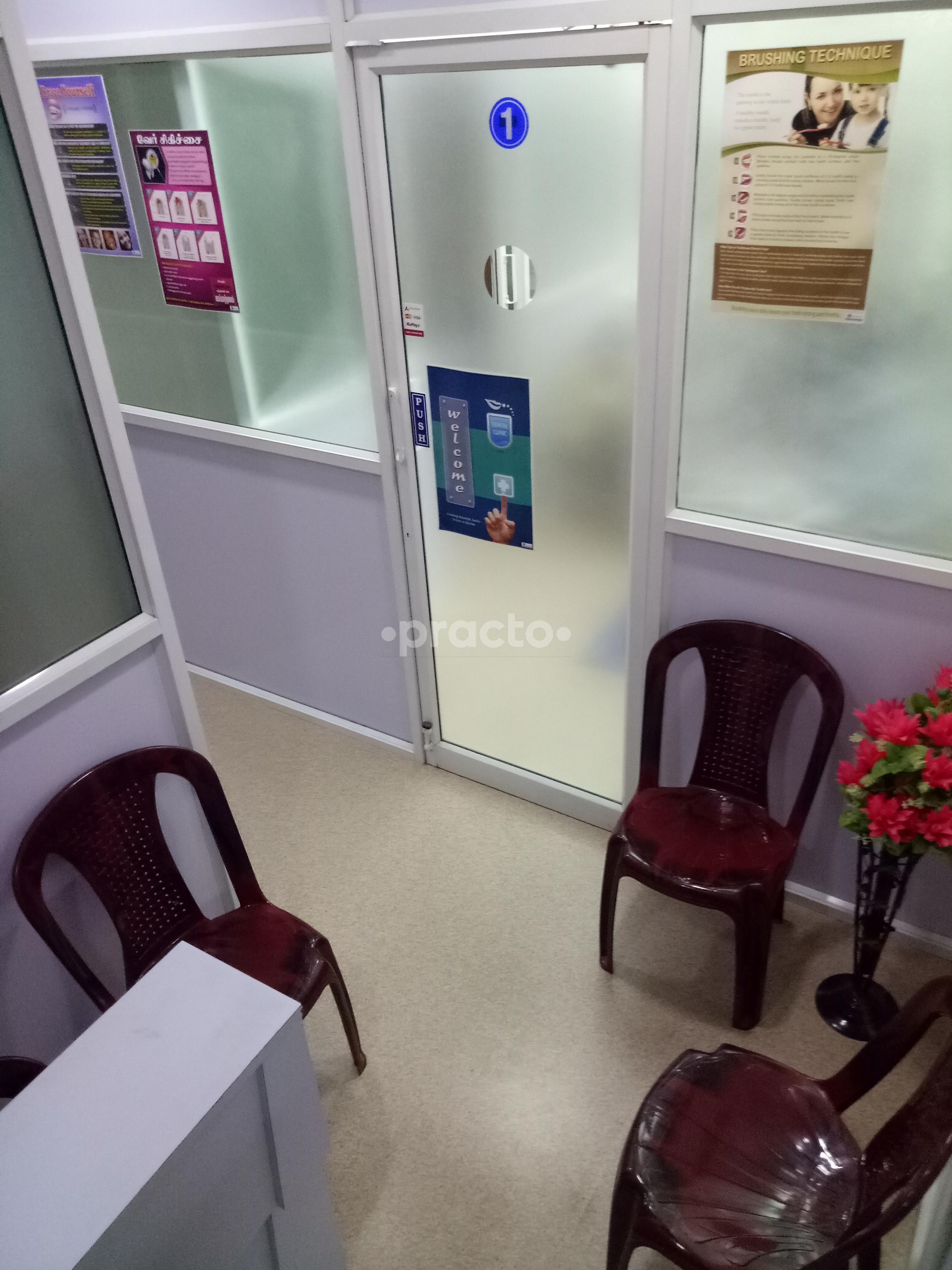 Reception at MS Dental Clinic Valasaravakkam Chennai