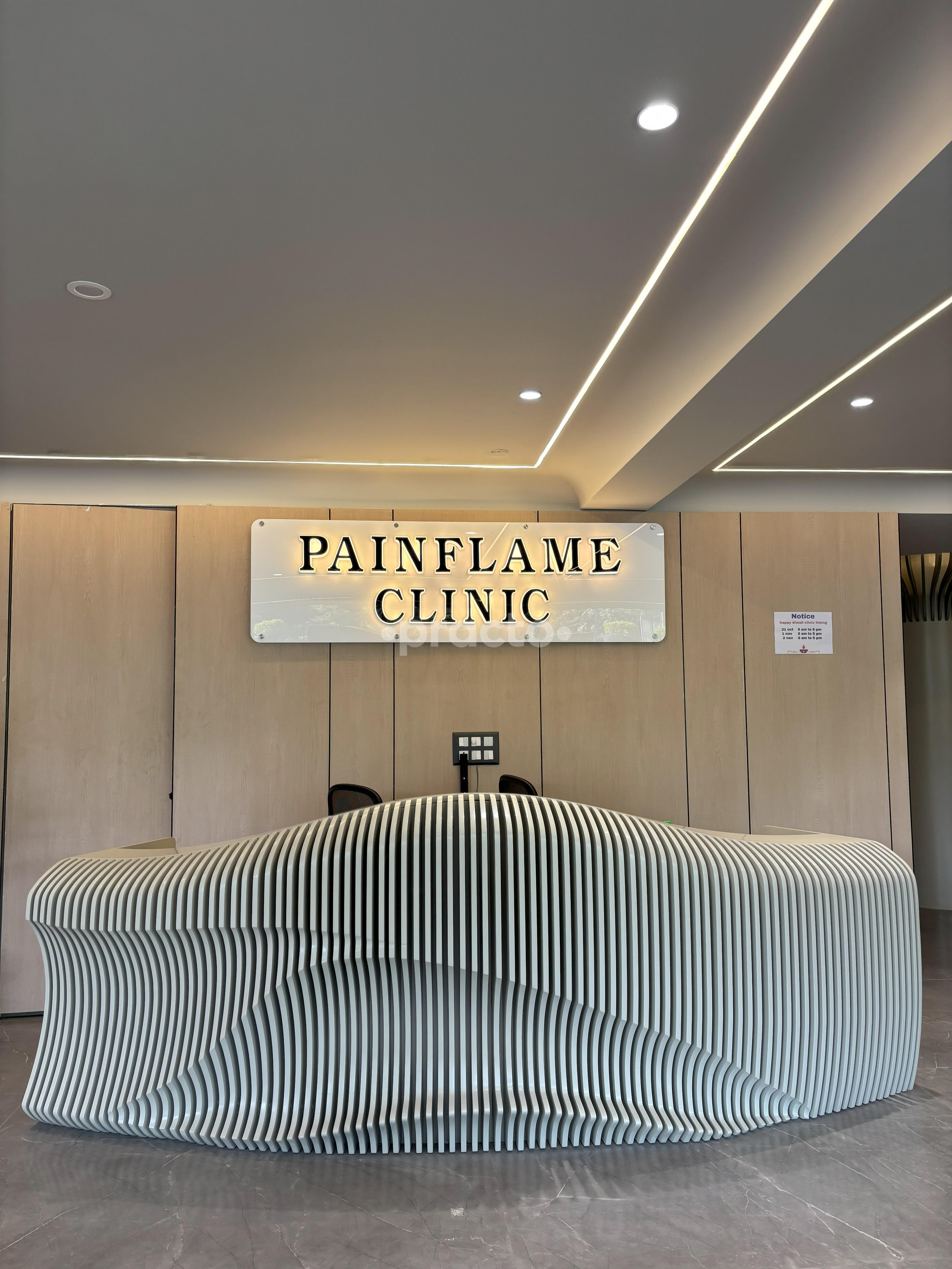 Reception Area at Painflame Clinic Gurgaon Sector 38 Gurgaon