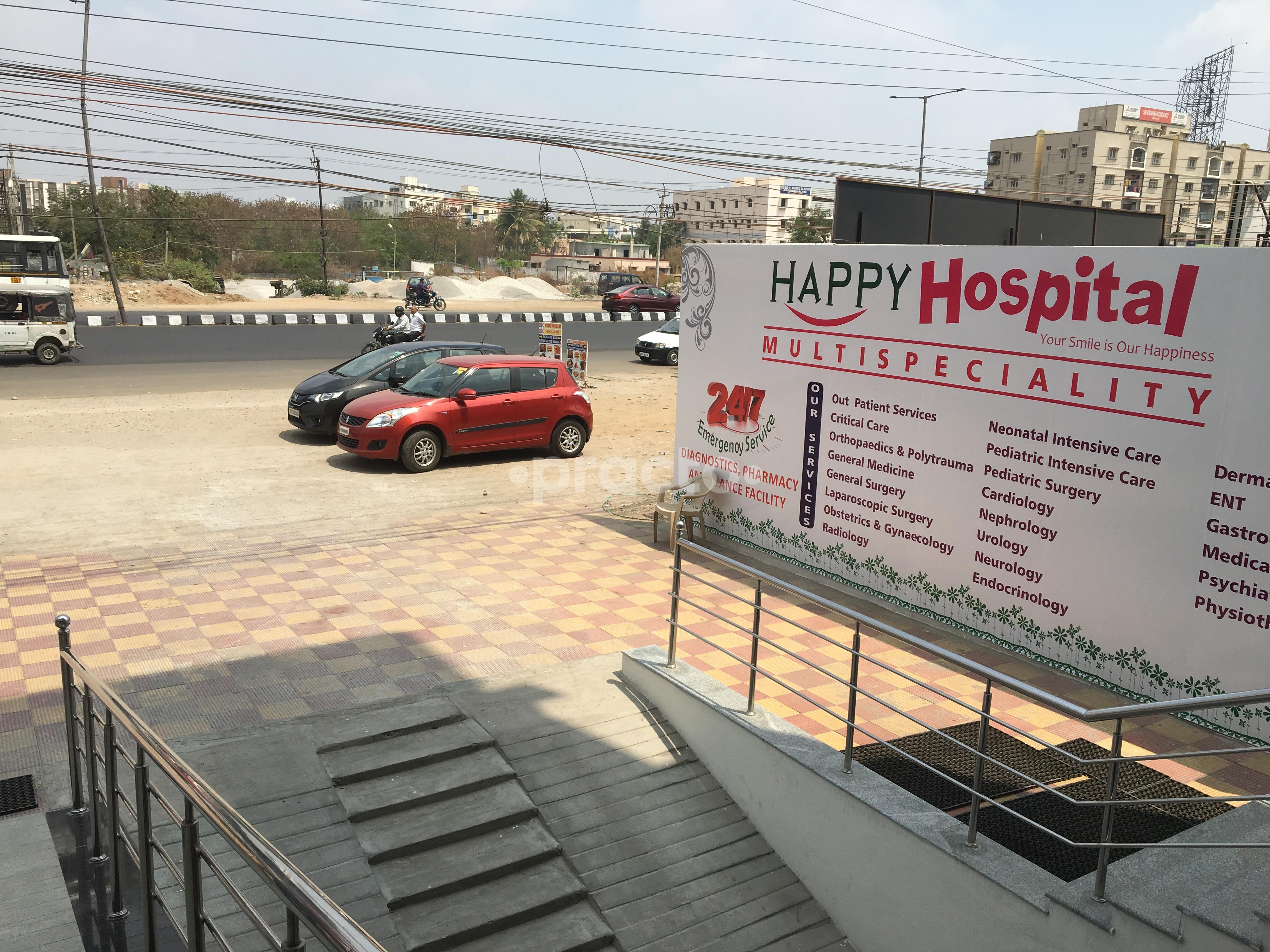 Entrance at Happy Hospital Madinaguda Hyderabad