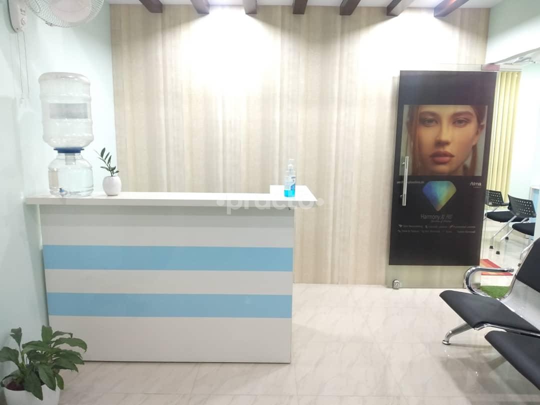 Reception Area at Aesthetic+ Clinic RT Nagar Bangalore