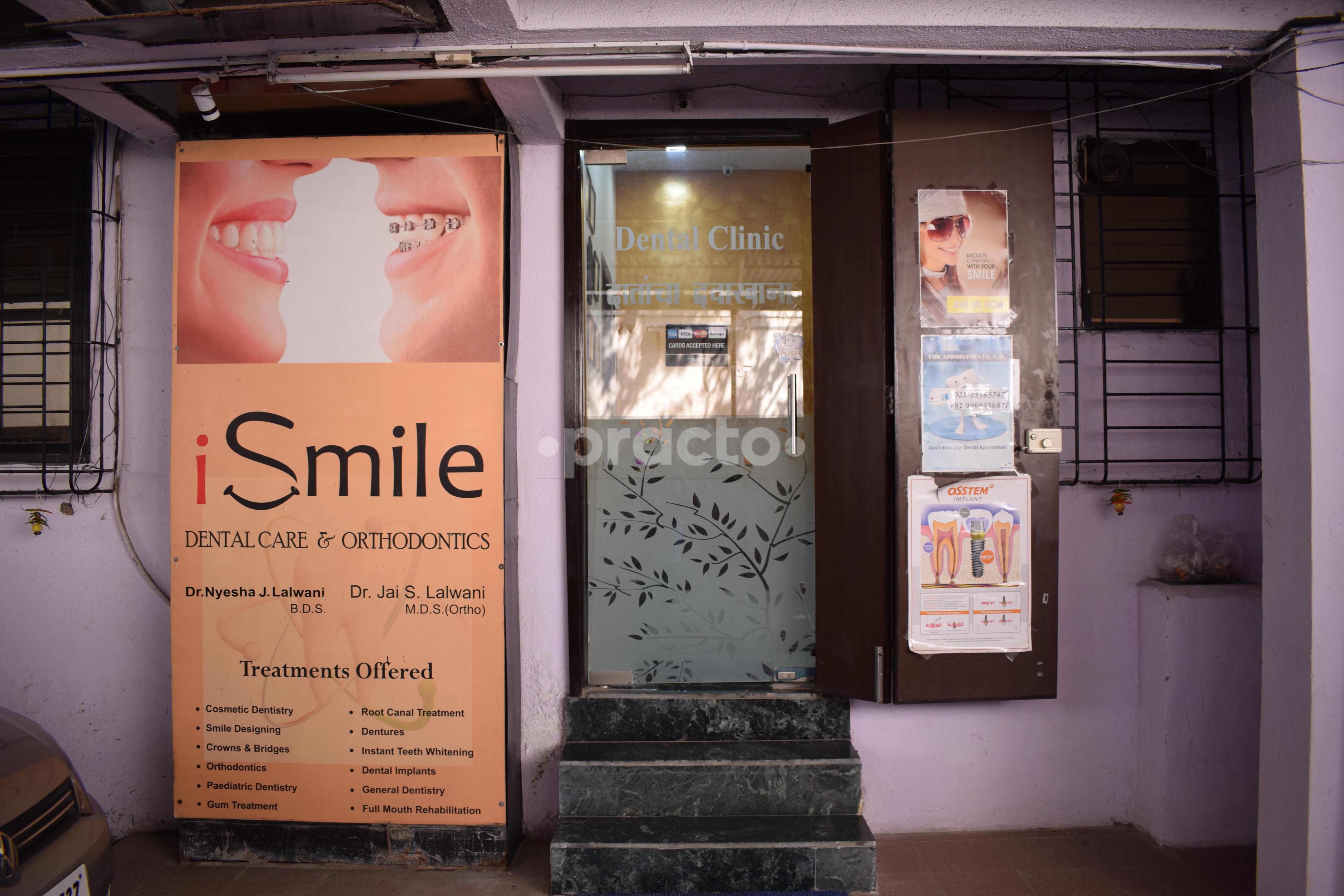 Entrance at iSmile Dental Care & Orthodontics Thane West Thane