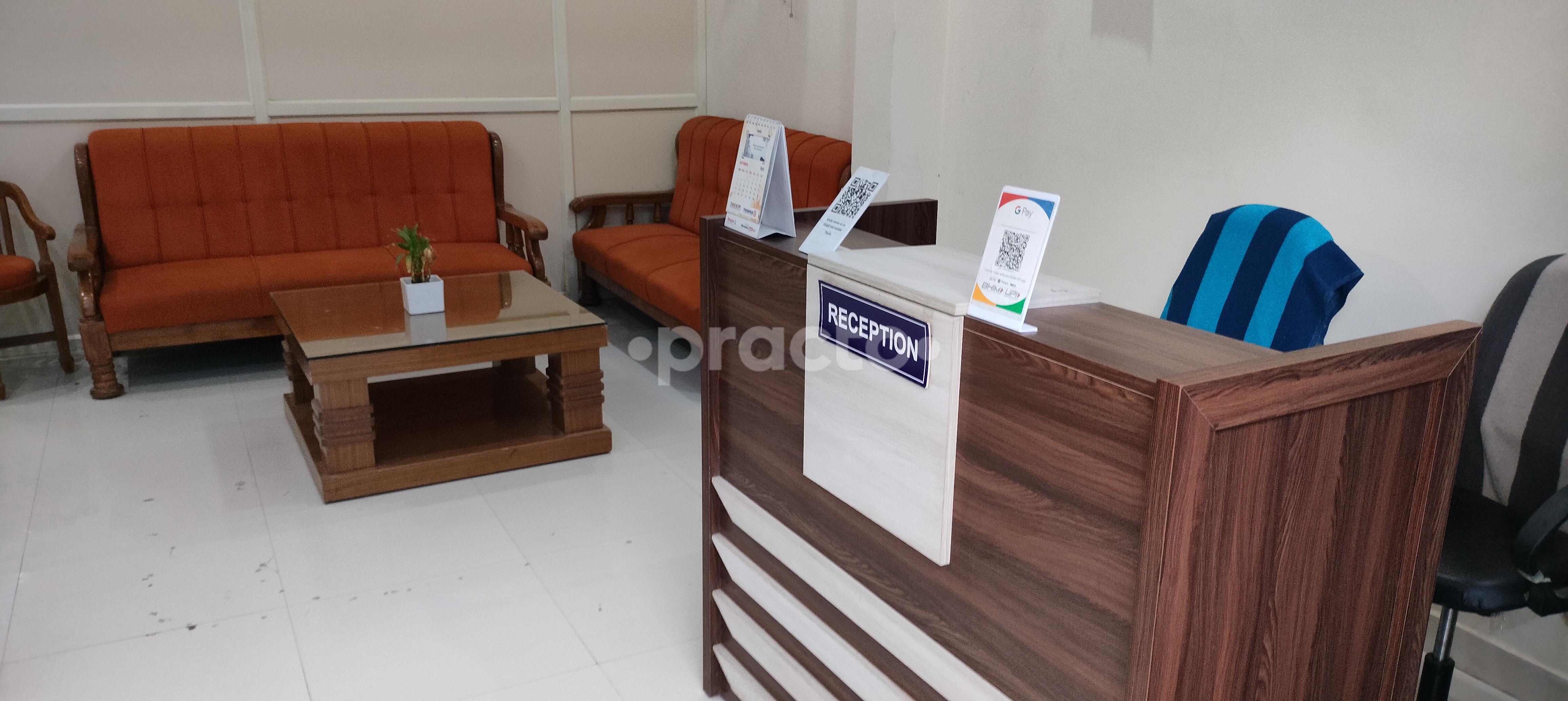 Reception Area at Orthocare Clinic vijyant khand Lucknow