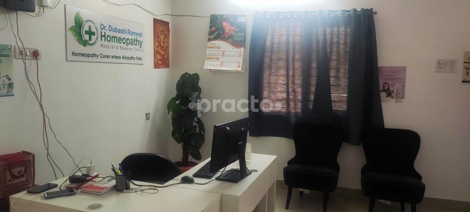 Reception Area at Dr.Dubashi Ramesh Homeopathy Suchitra Circle Hyderabad