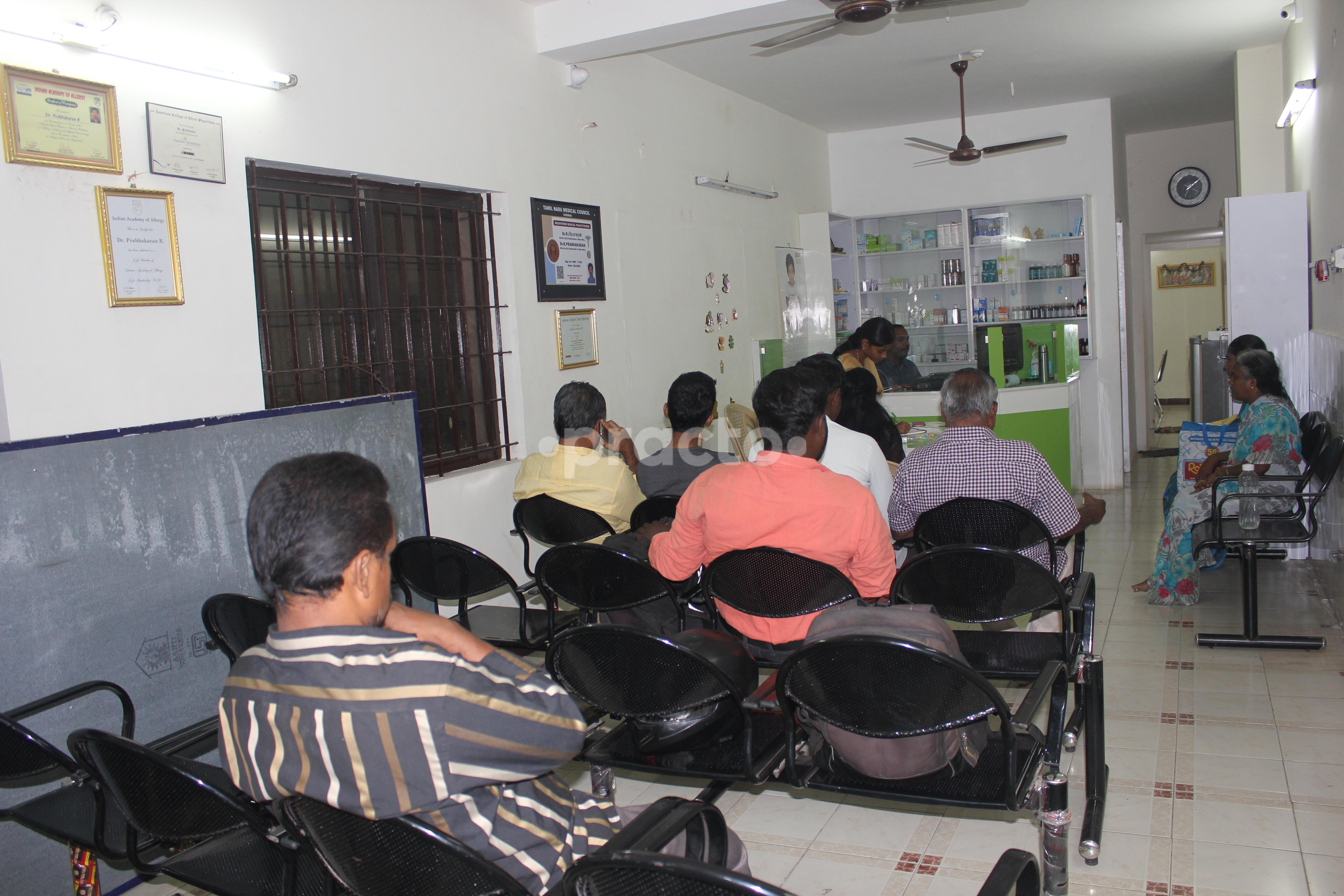 Waiting Area at Suvasam Clinic - The Lung Centre KK Nagar Madurai