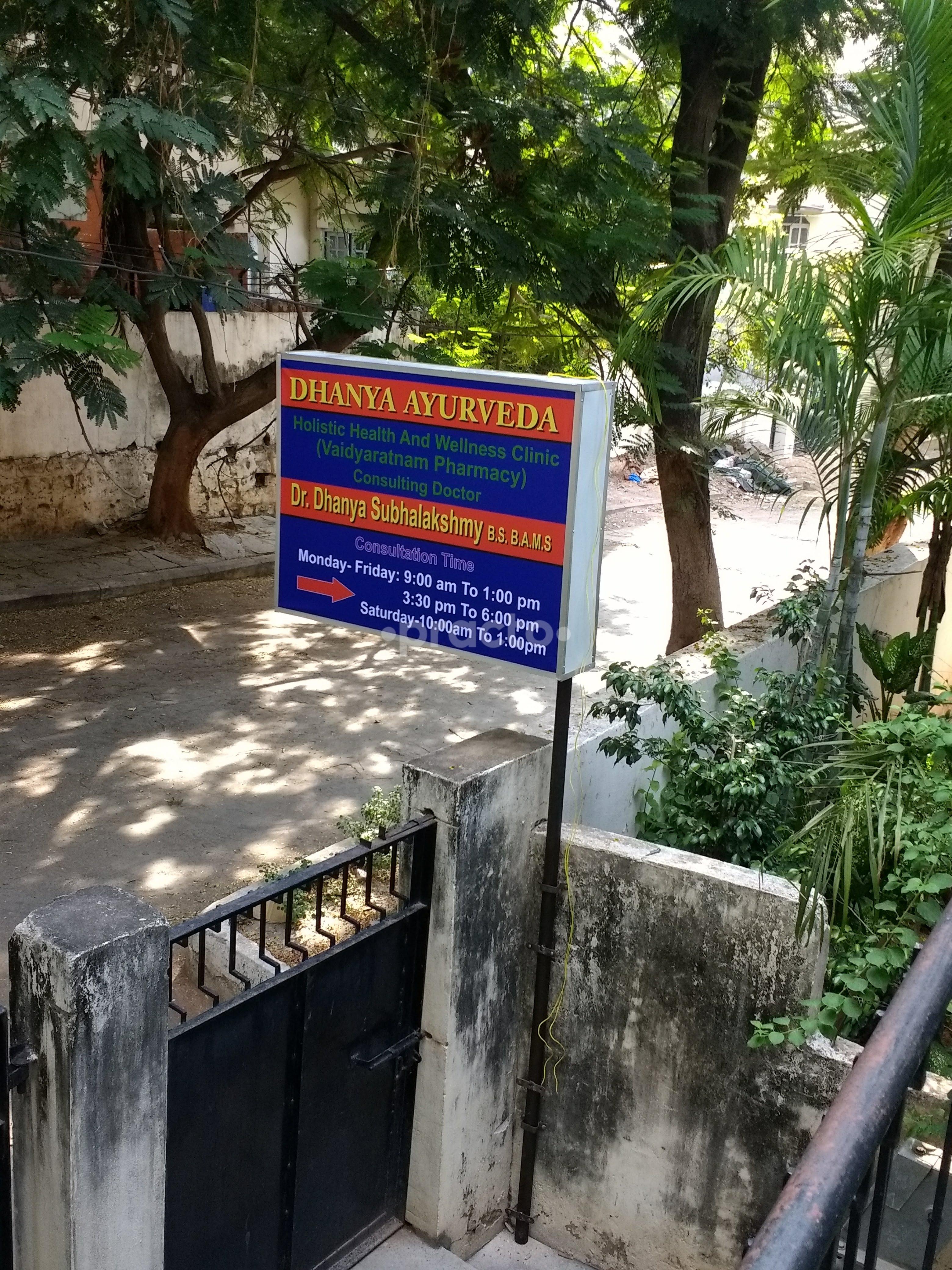 Entrance at Dhanya Ayurveda Banjara Hills Hyderabad