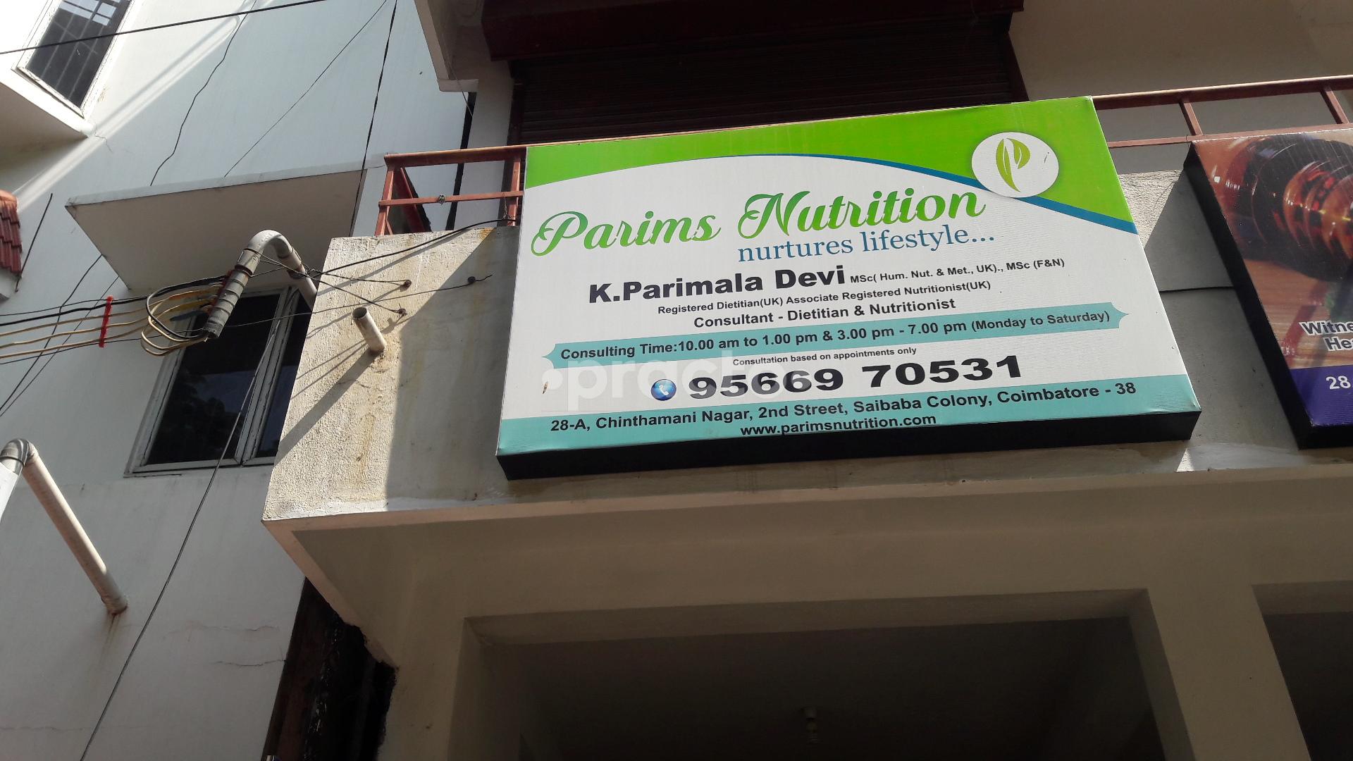 Parims Nutrition Saibaba Colony Coimbatore