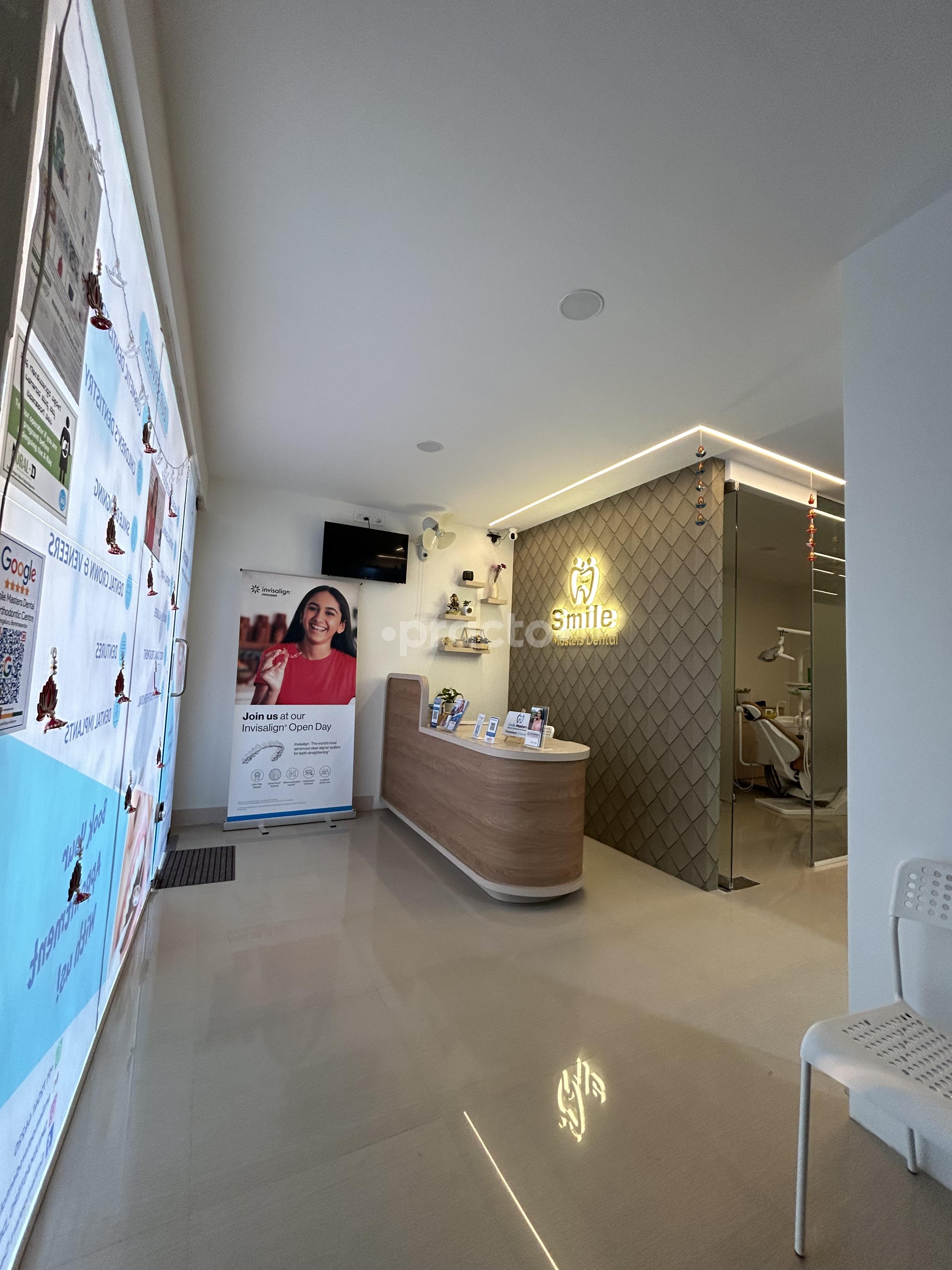 Reception Area at Smile Masters Dental & Orthodontic Centre Hulimangala Bangalore