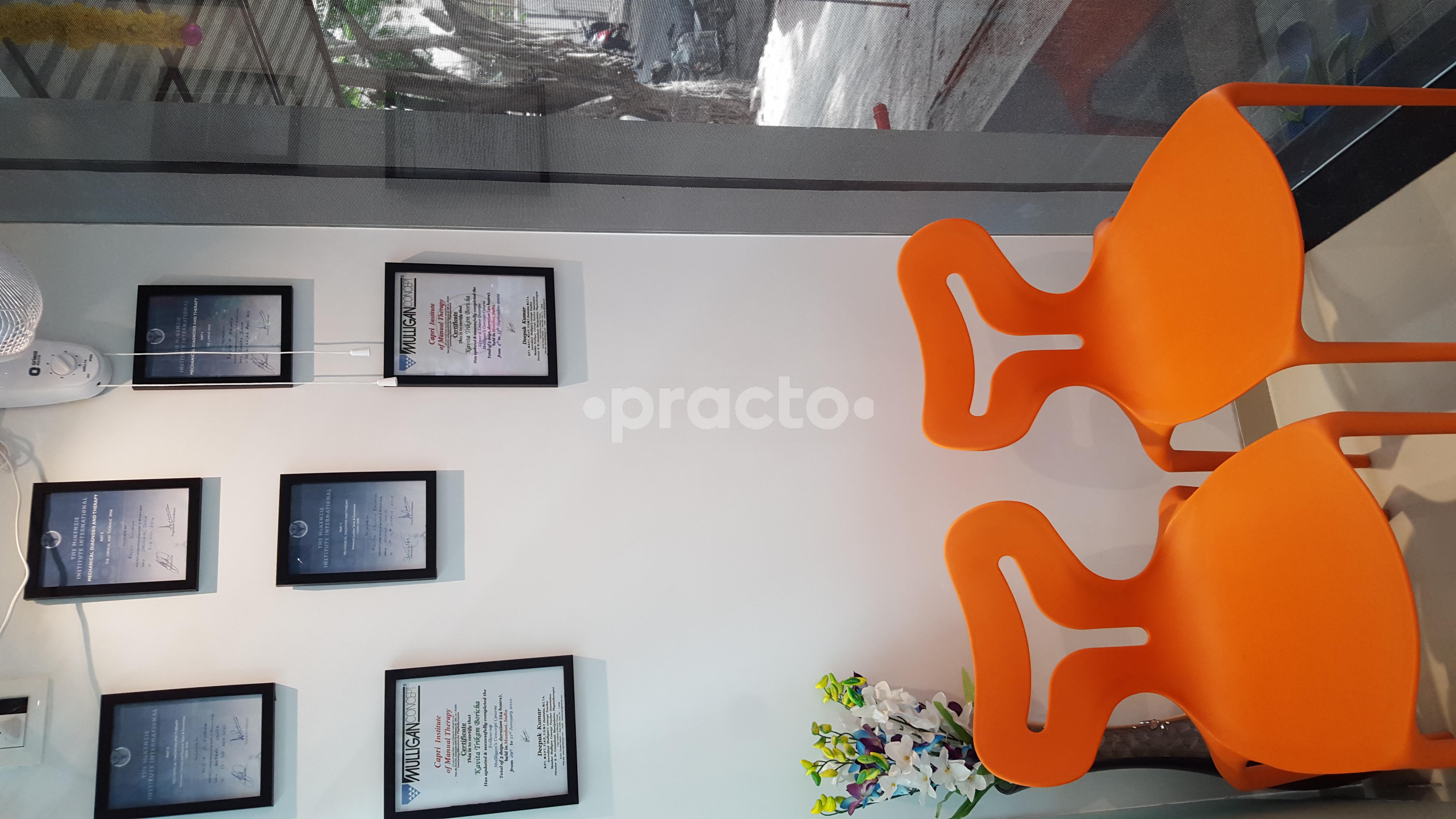 Waiting Area at Hazeal Physiotherapy Clinic Kandivali West Mumbai