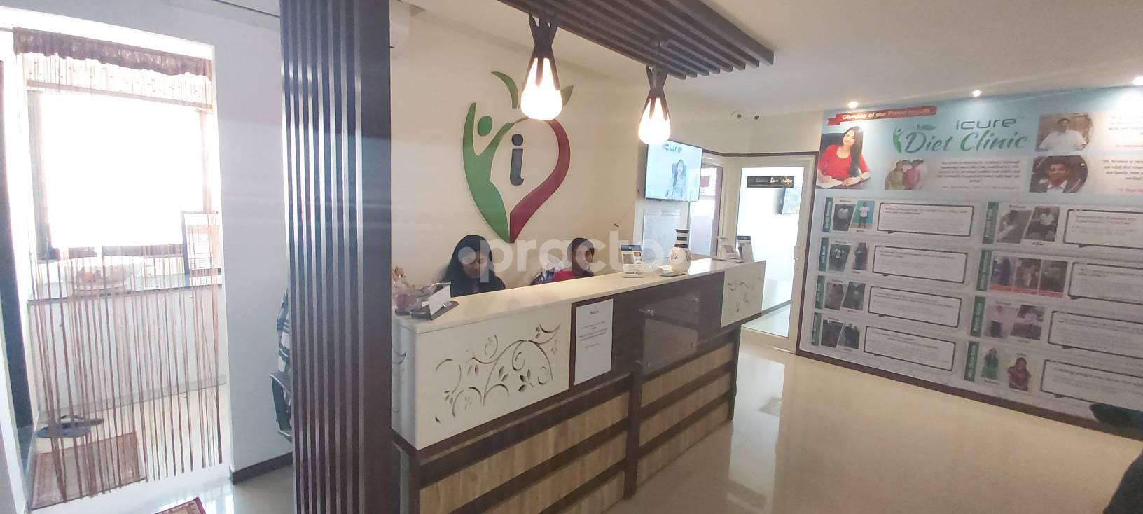 Reception Area at iCure Diet Clinic  Racecourse Vadodara