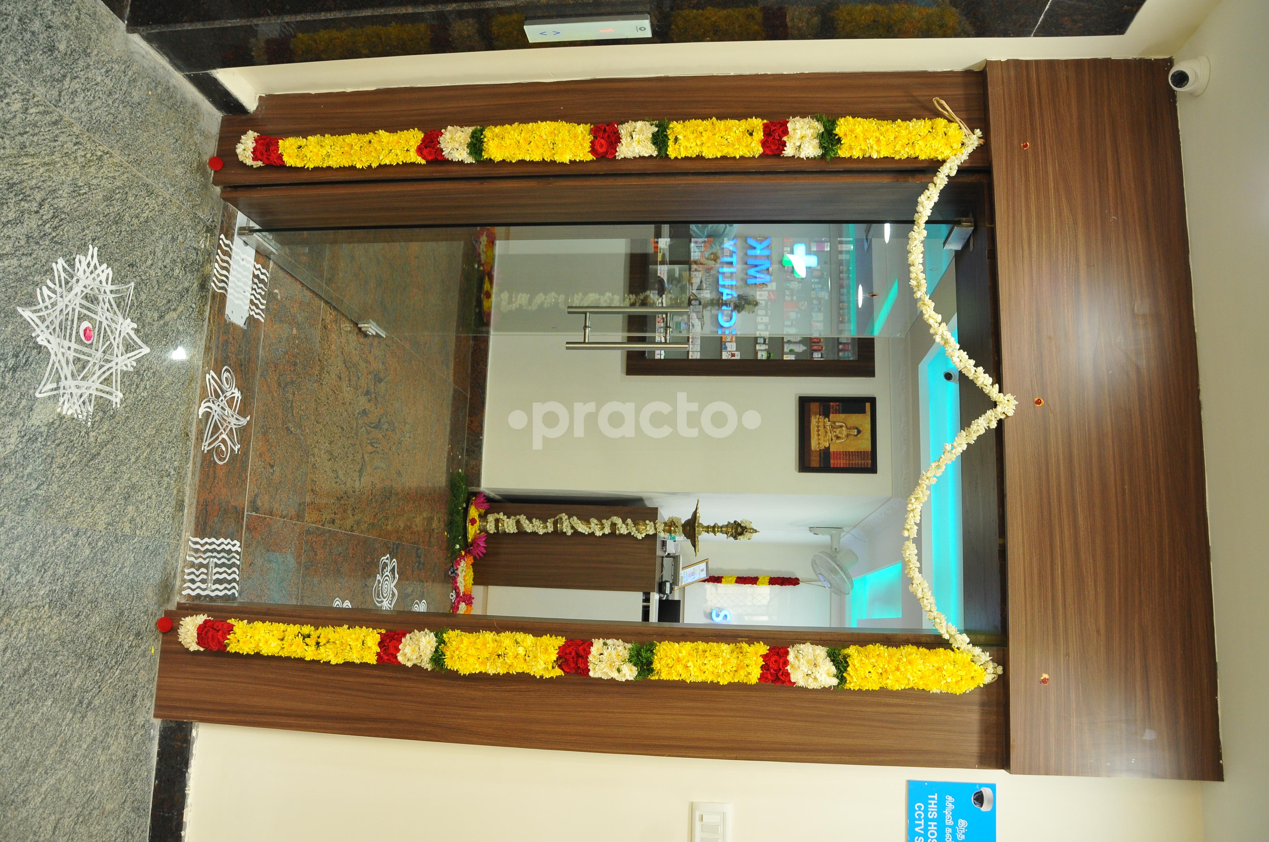 Reception at MK Speciality Clinic MRC Nagar Chennai
