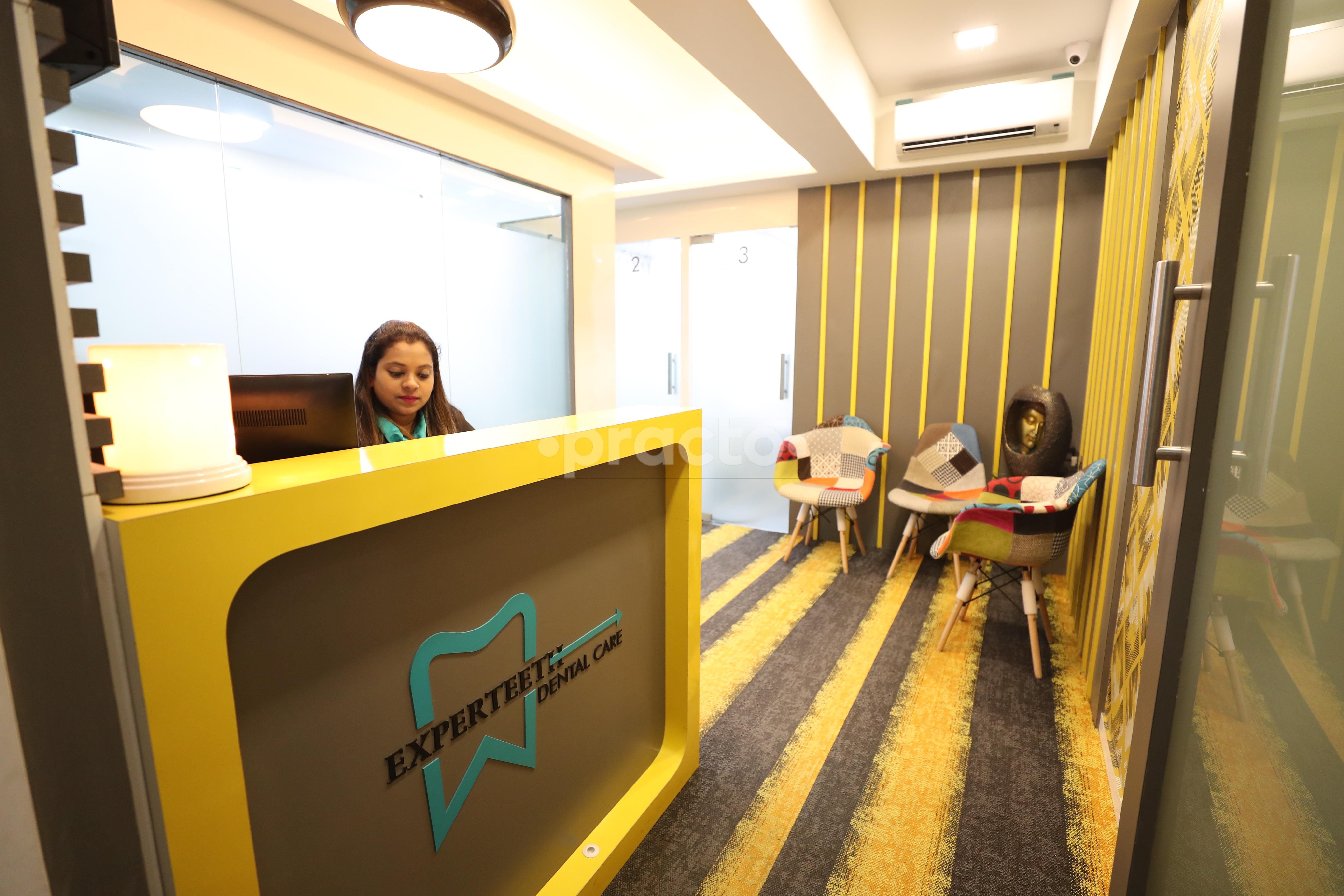 Reception at Experteeth Dental Care Bandra West Mumbai