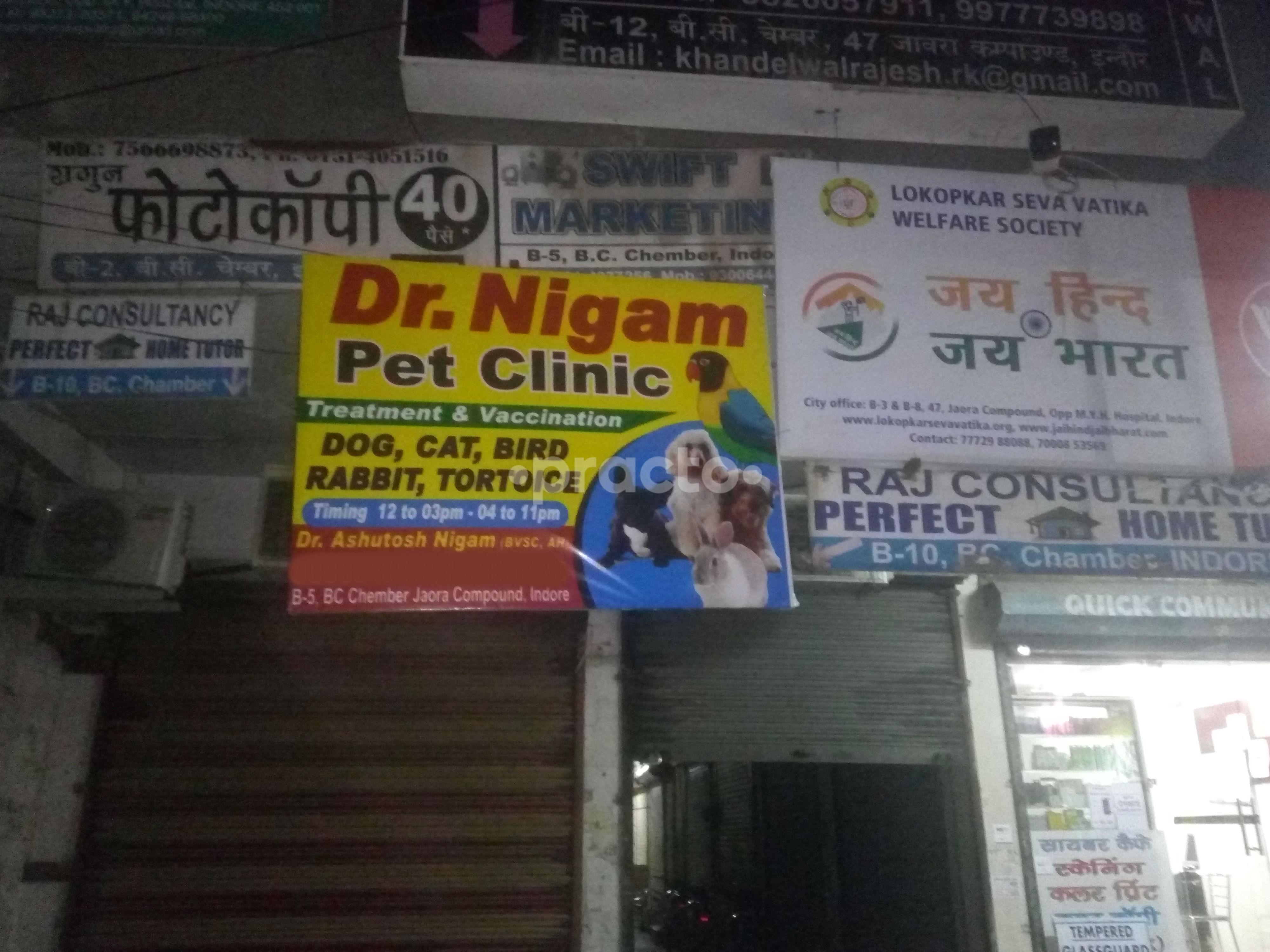 Dr.Nigam Pet Clinic Lalaram Nagar Indore