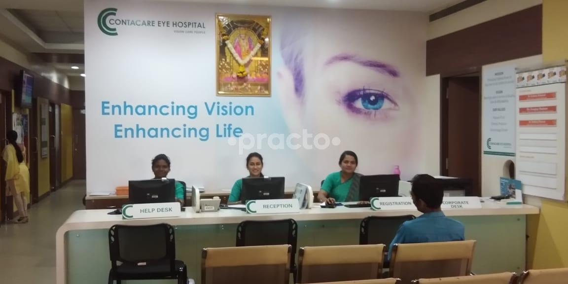 Reception at Contacare Eye Hospital Dhantoli Nagpur