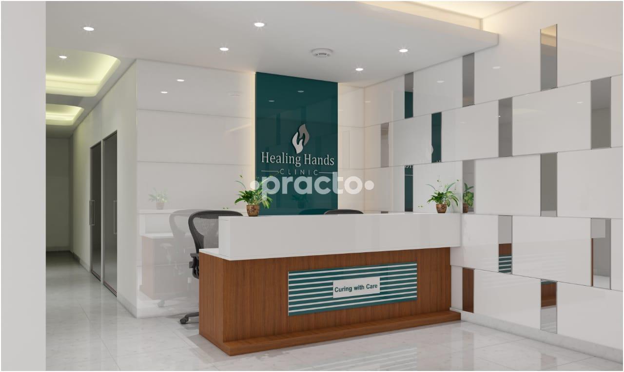 Reception at Healing Hands Clinic JP Nagar Bangalore
