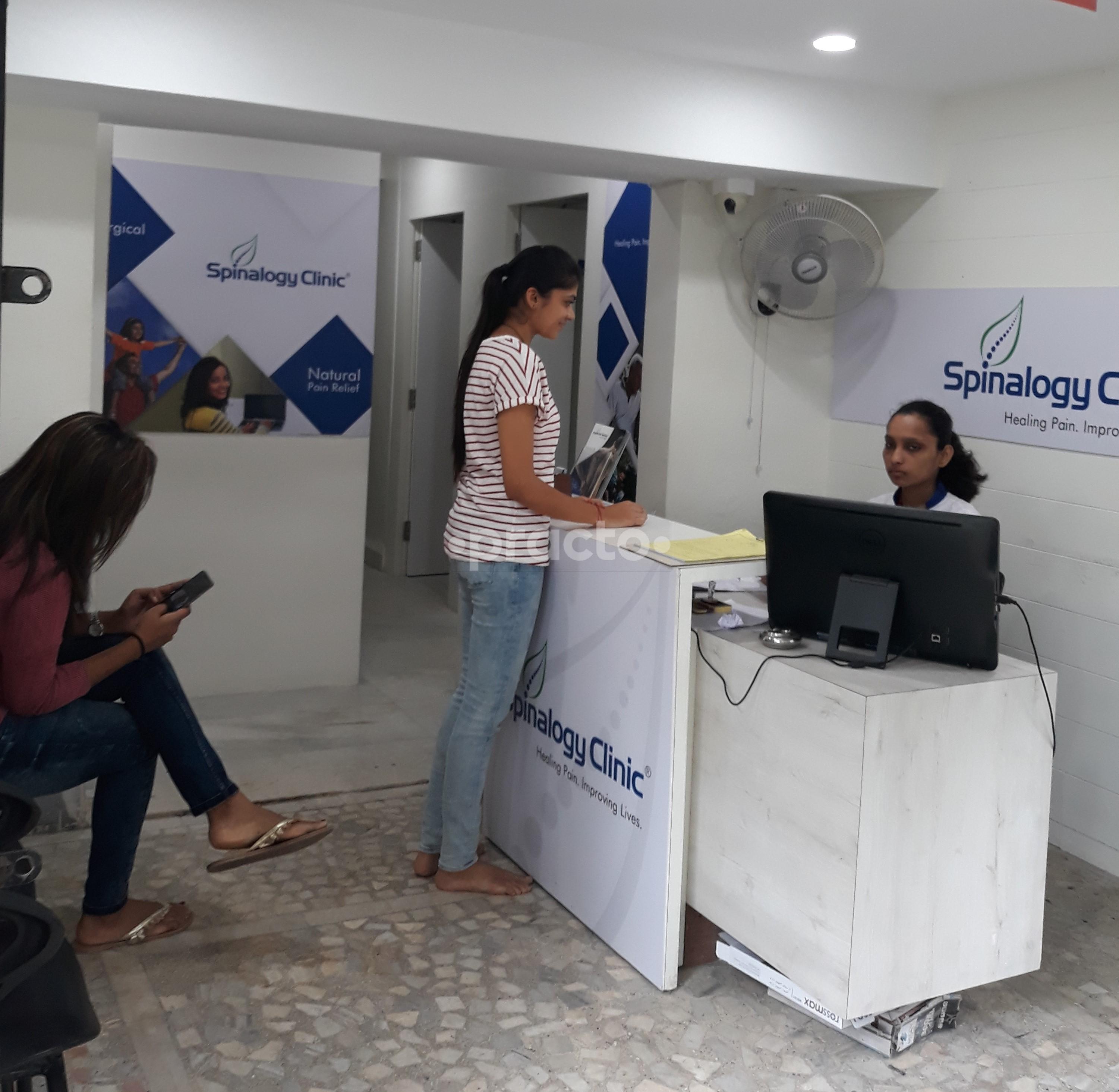 Reception at Spinalogy Clinic Kalyani Nagar Pune