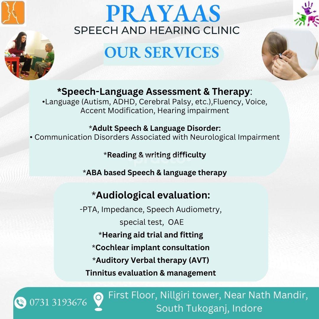 Products Display at Prayaas Speech and Hearing Clinic South Tukoganj Indore