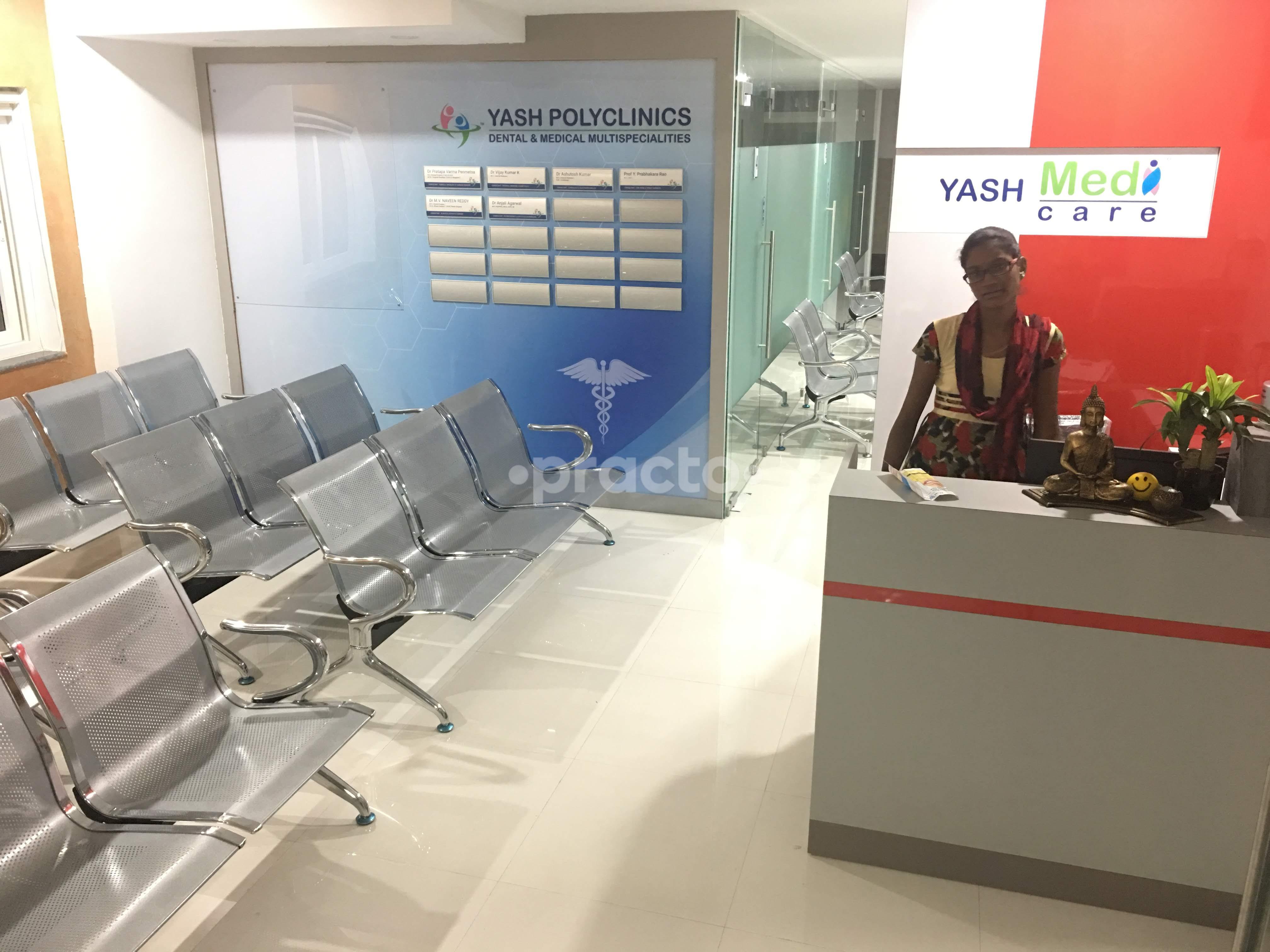 Reception at Yash Polyclinics Gachibowli Hyderabad
