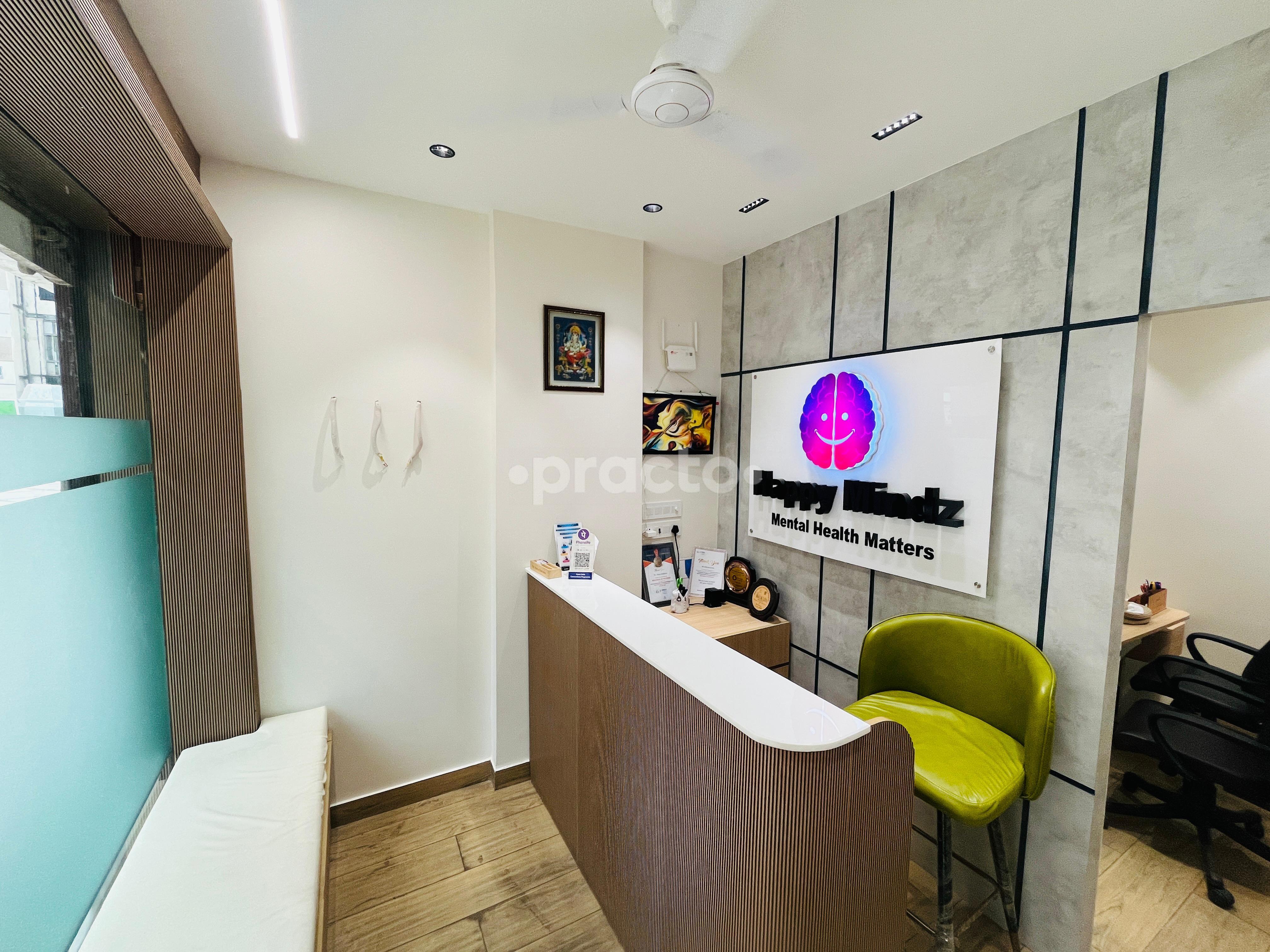Reception Area at Happymindz Rohini Sector 9 Delhi
