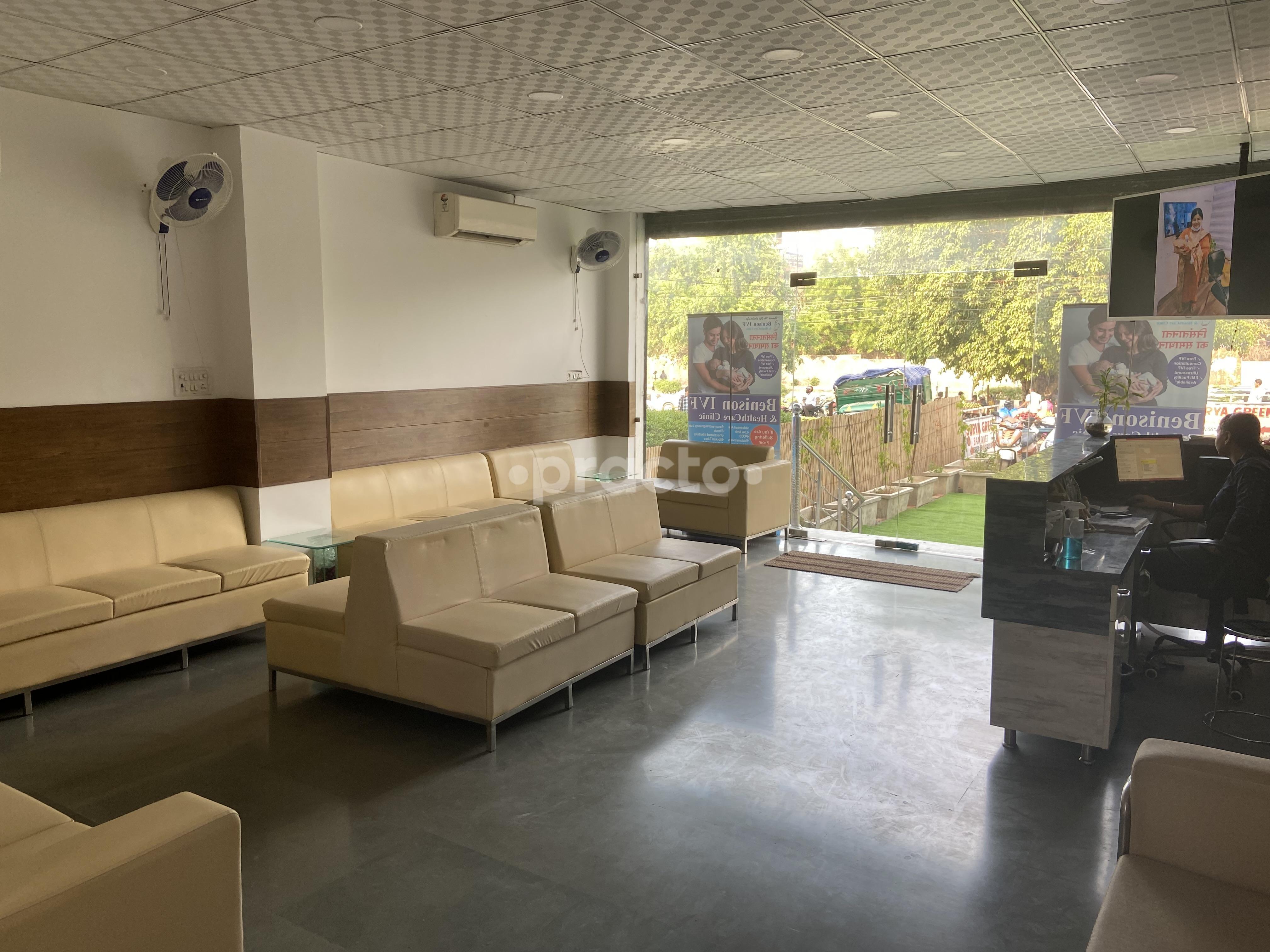 Reception Area at Paradise Dental Clinic Dwarka Sector 14 Delhi