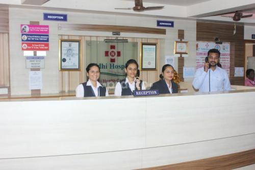 Reception at Nidhi Hospital Navrangpura Ahmedabad