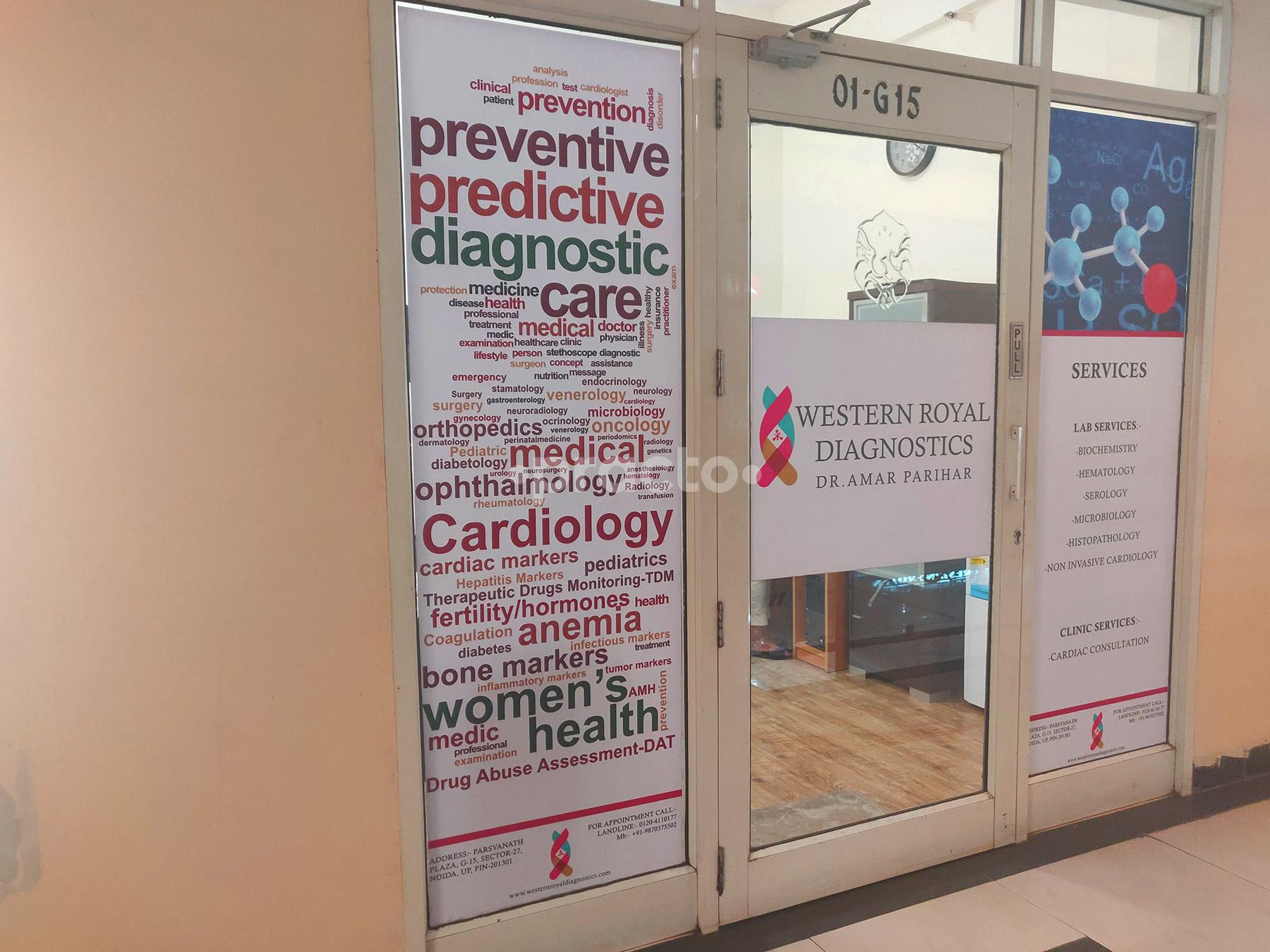 Reception at Western Royal Clinic And Diagnostics Sector 27 Noida