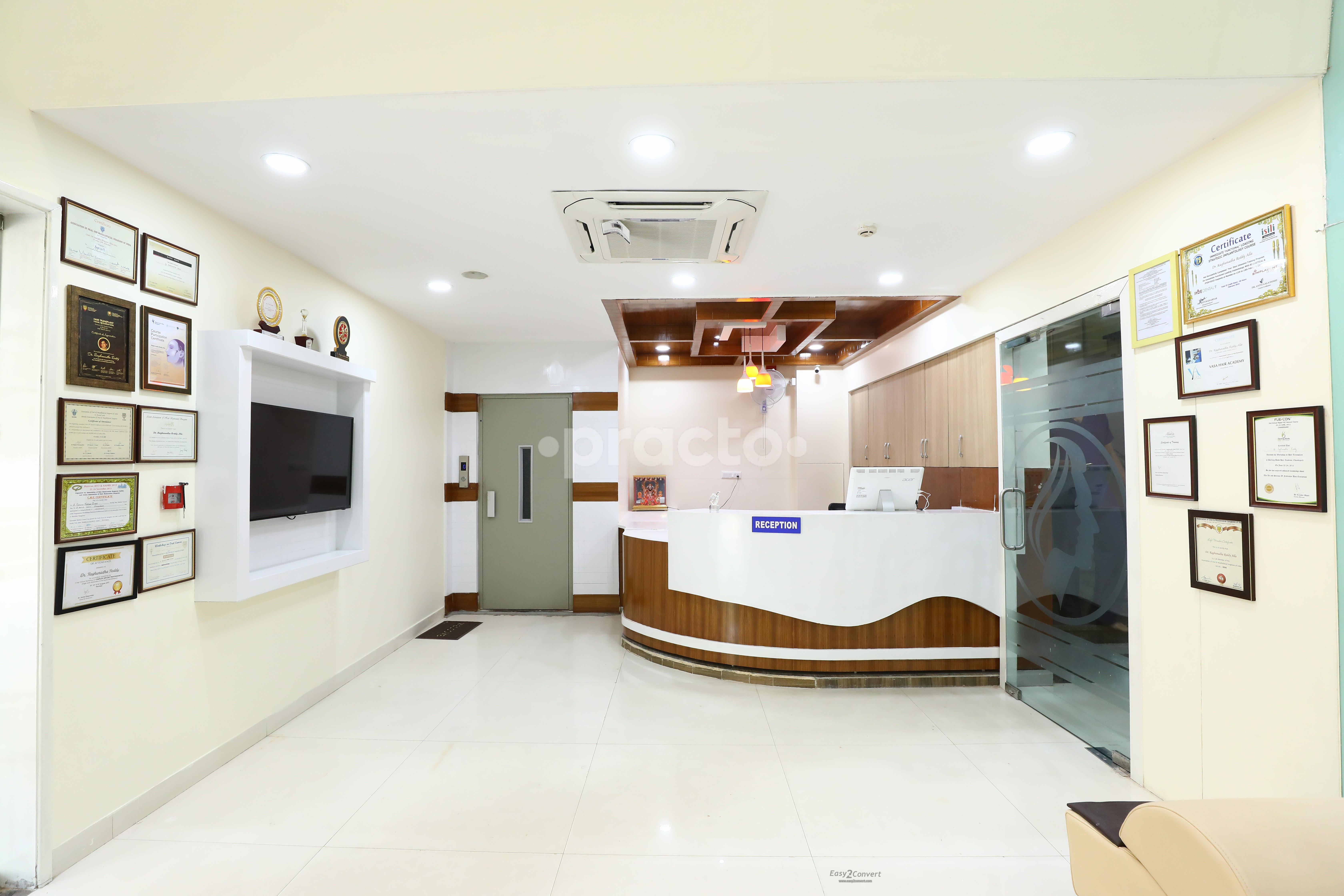 Reception at Face Dental Implant Centre Banjara Hills Hyderabad