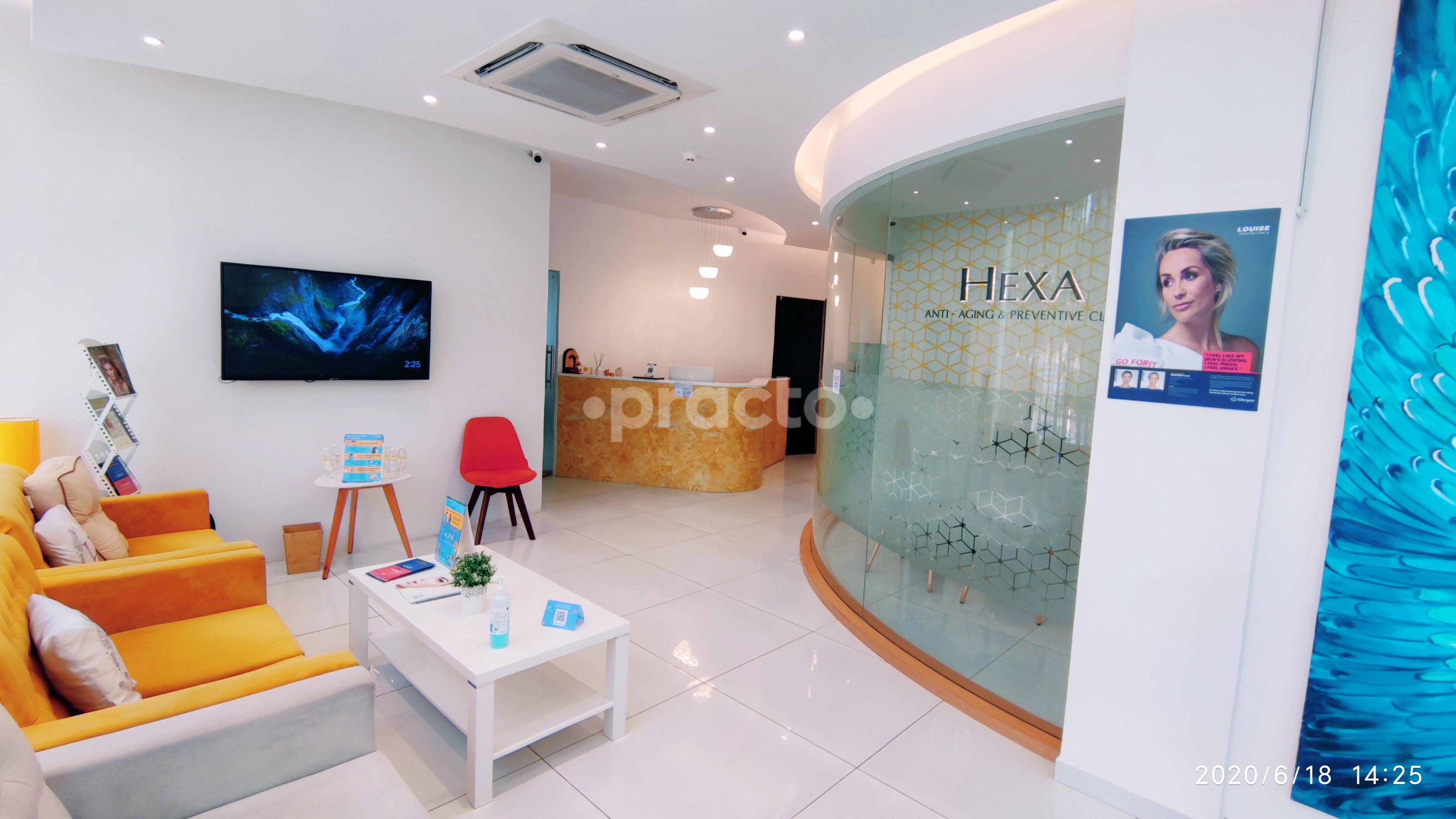 Reception Area at Hexa Anti-Aging & Preventive Clinic Saibaba Colony Coimbatore