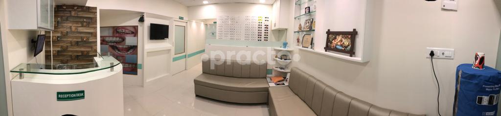 Reception at Icon Eye and Orthodontic Dental Clinic Dhanori Pune