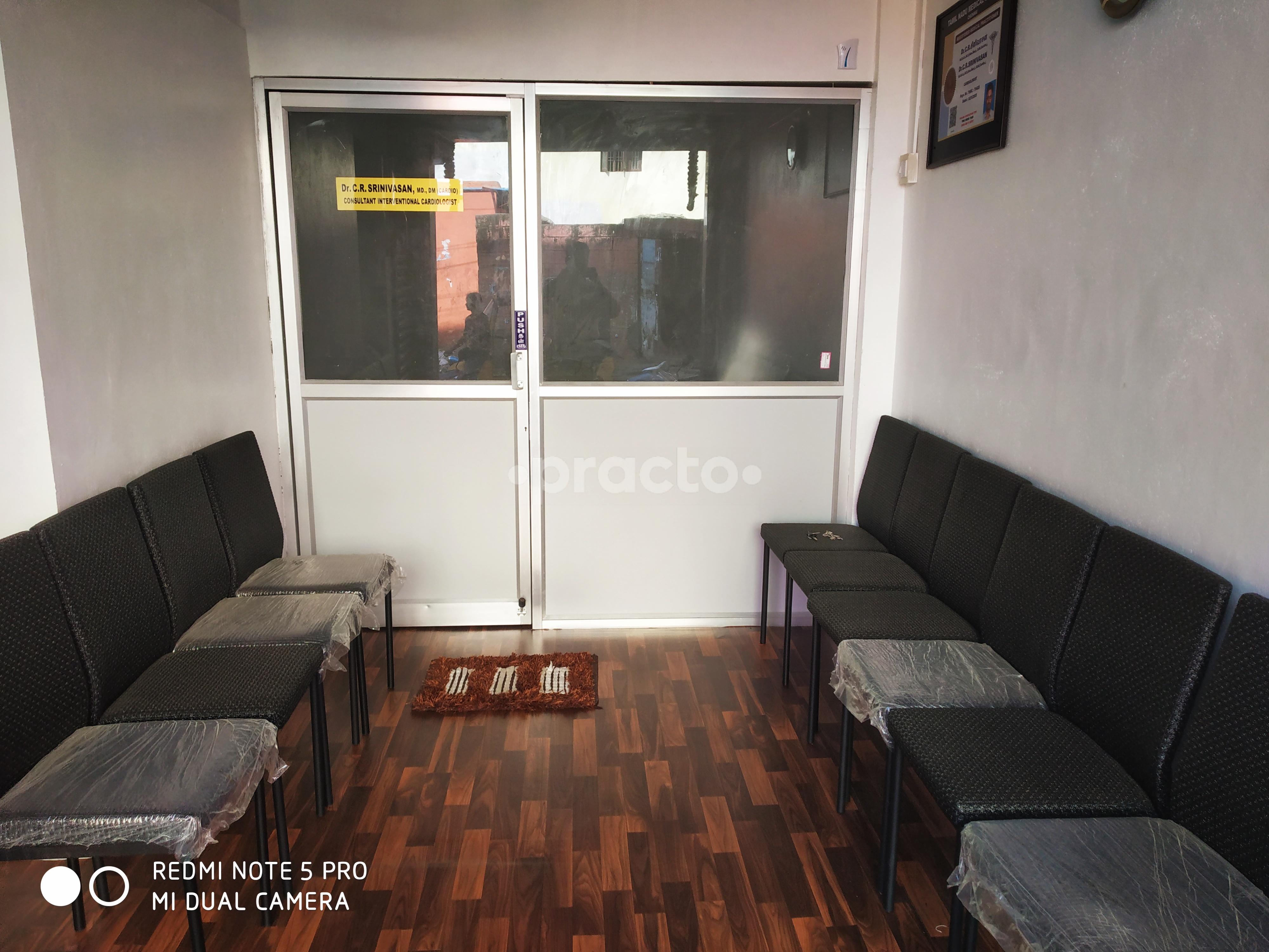 Waiting Area at HEART & DIABETES CLINIC Triplicane Chennai