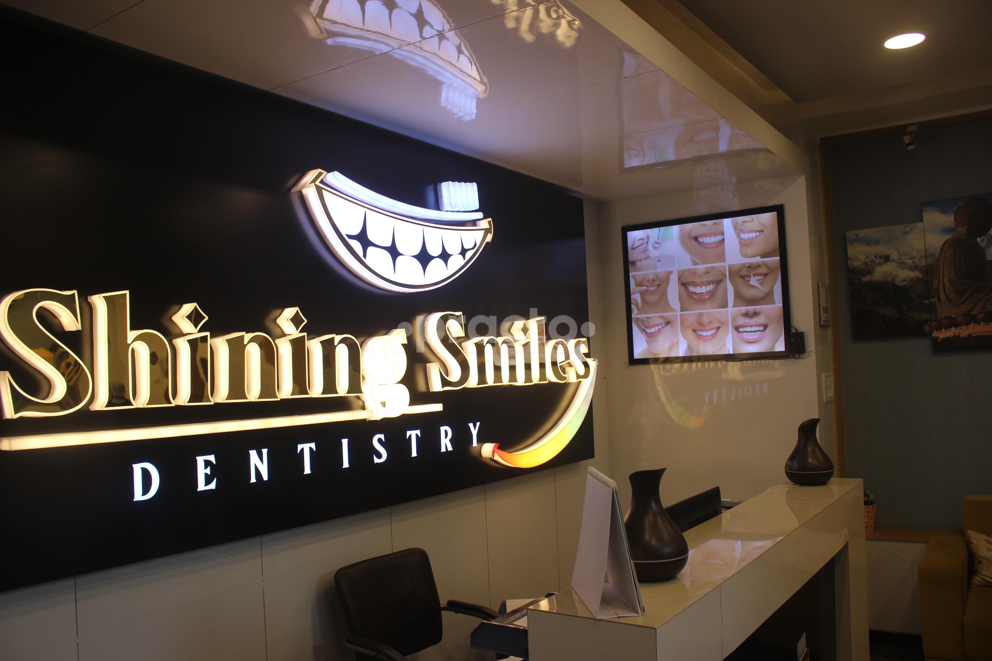 Reception Area at Shining Smiles Dentistry Saket Delhi