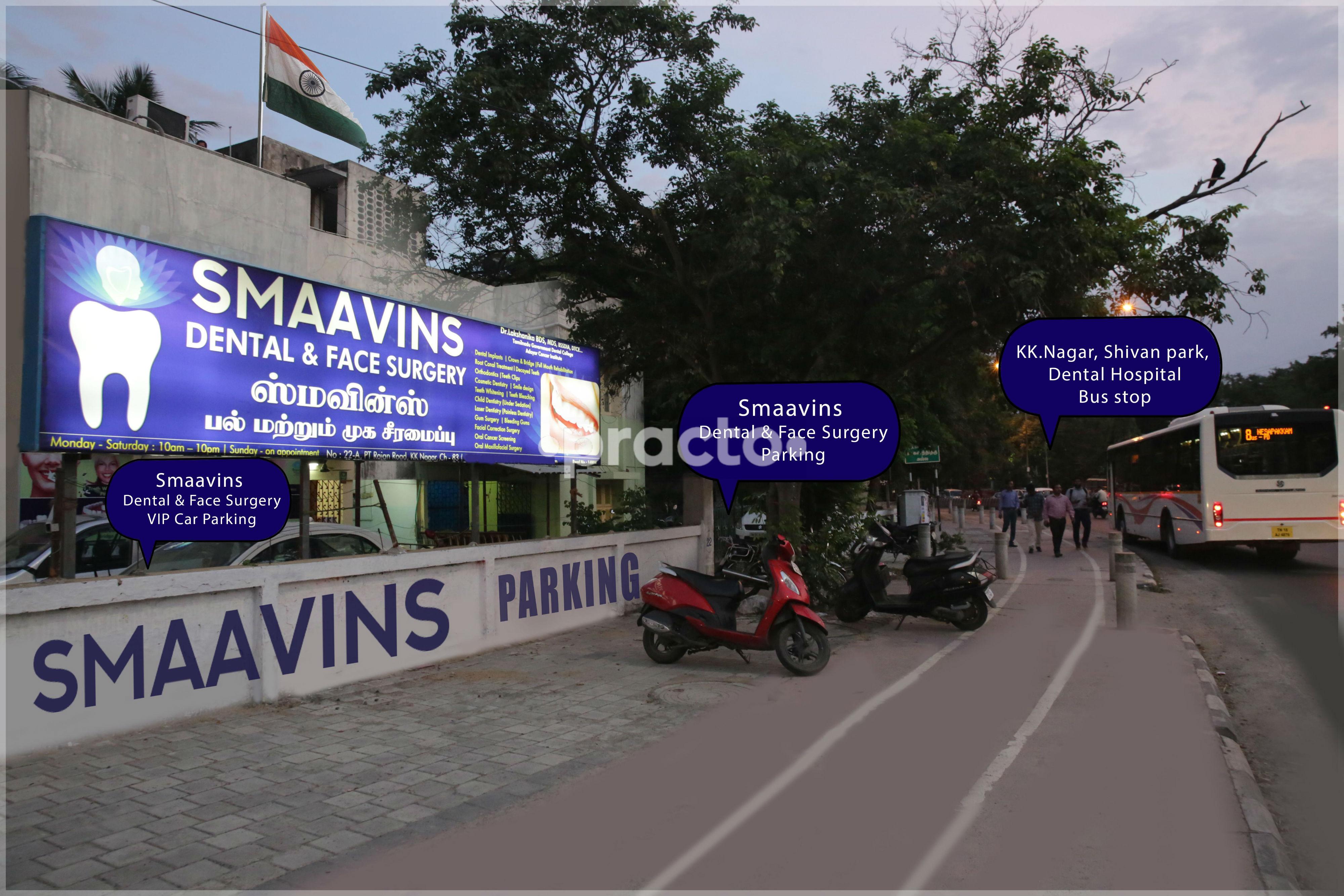 Entrance at Smaavins Dental & Face Surgery KK Nagar Chennai