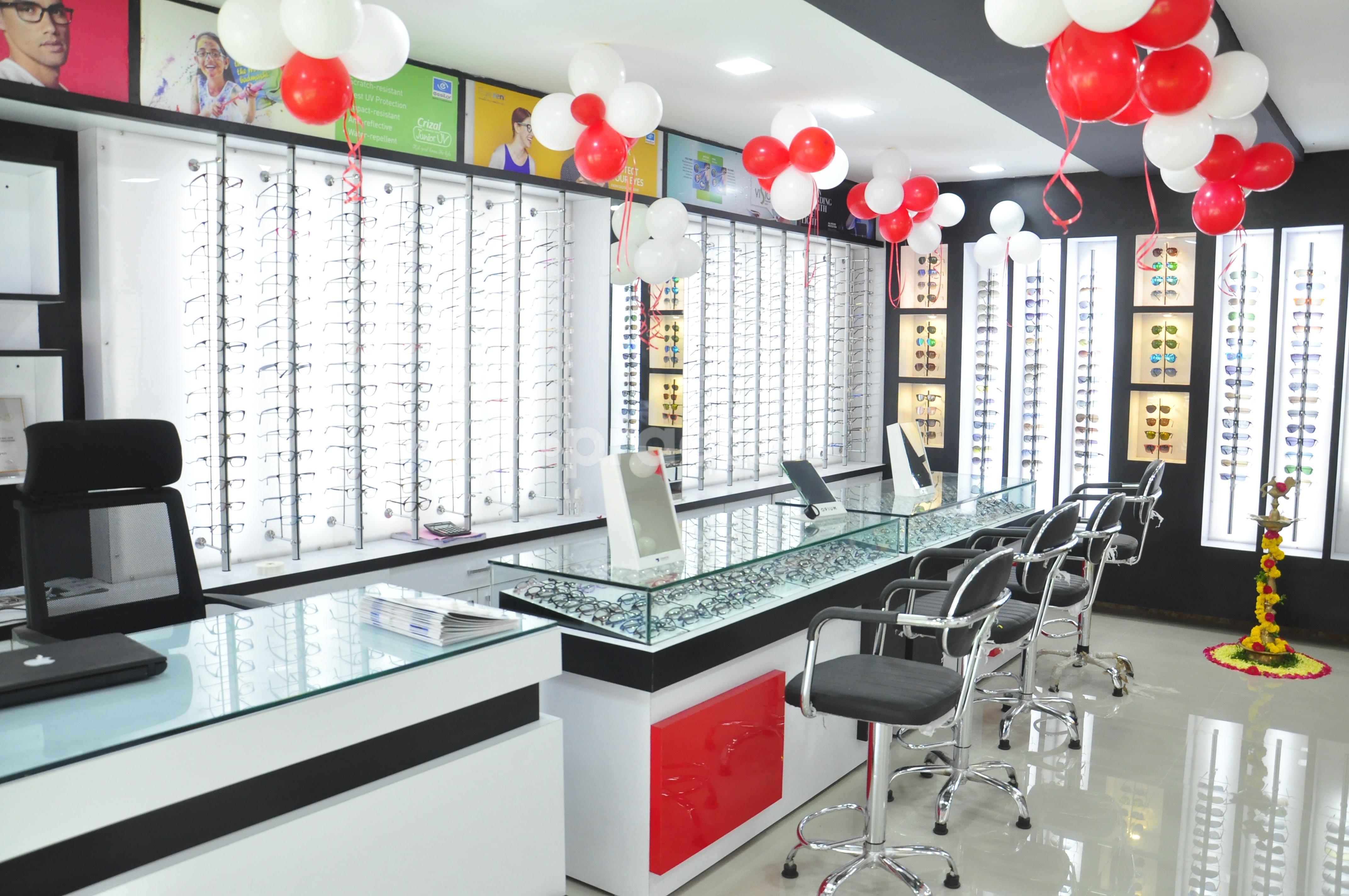 Reception at Eye Wear Opticals & Clinic Sun city Hyderabad