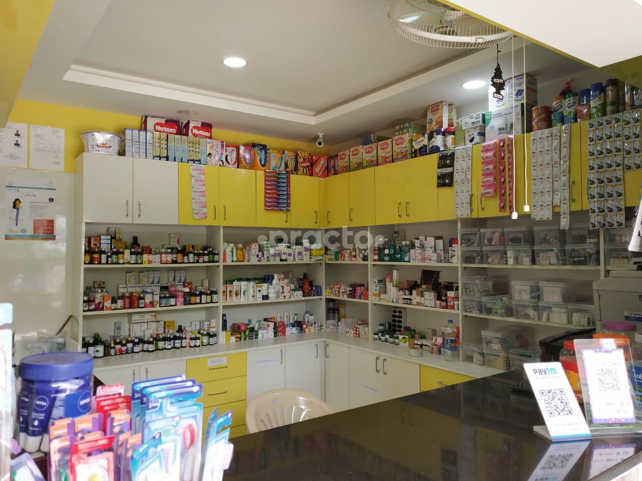 Pharmacy store at KV Care Medical And Dental Clinic TATA Nagar Bangalore
