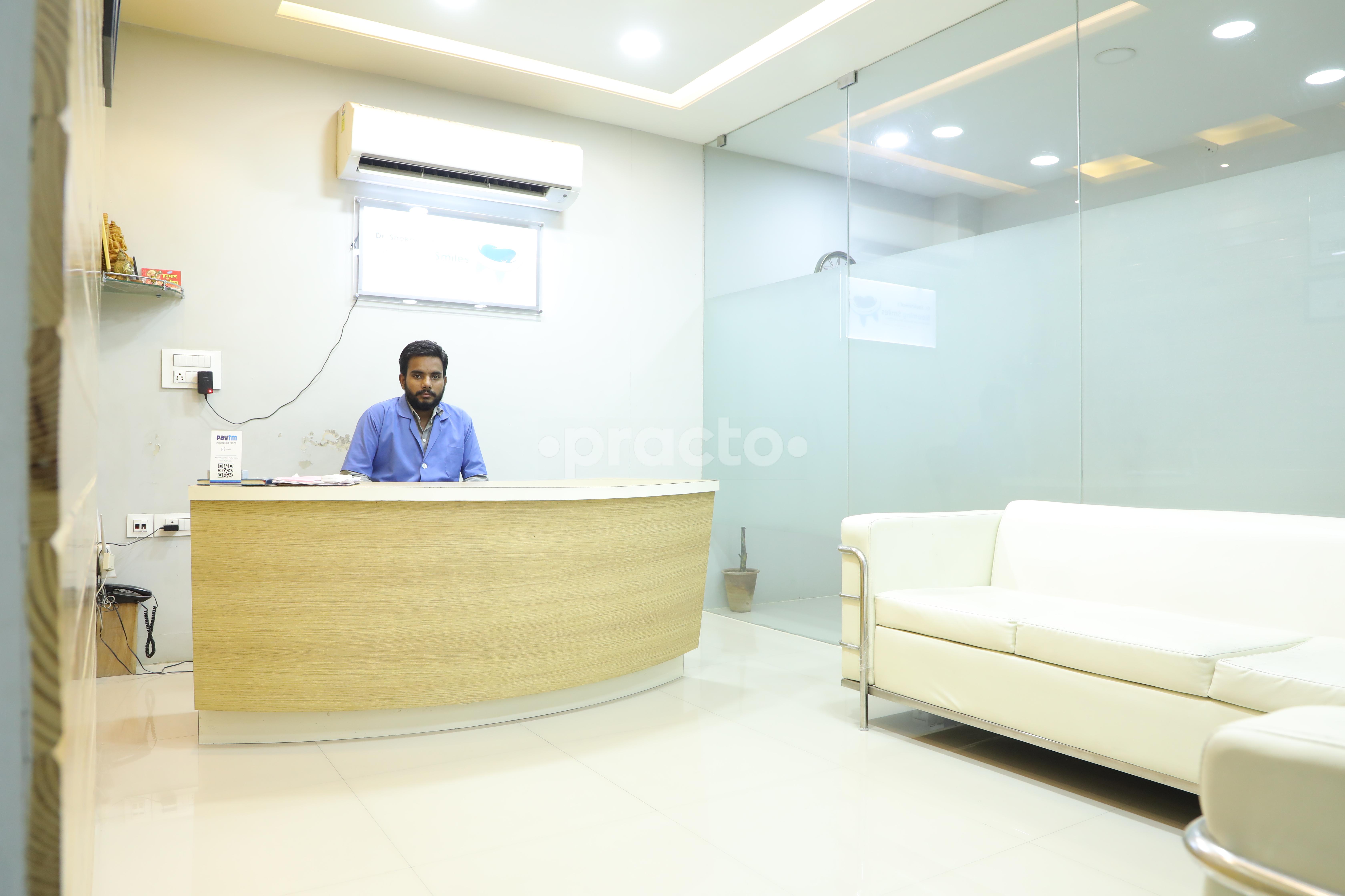 Reception at Blooming Smiles Dental Clinic Vaishali Nagar Jaipur