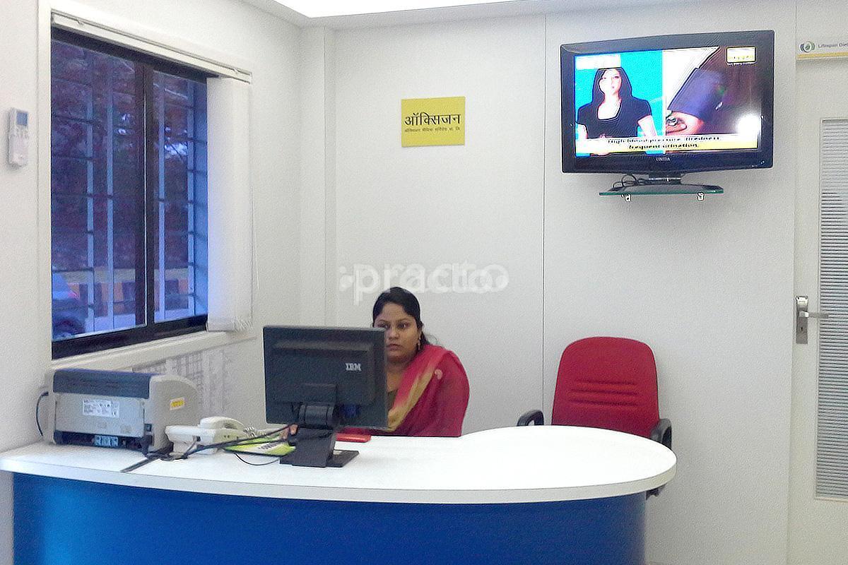 Reception at Lifespan Diabetes Clinics Vasant Kunj Delhi