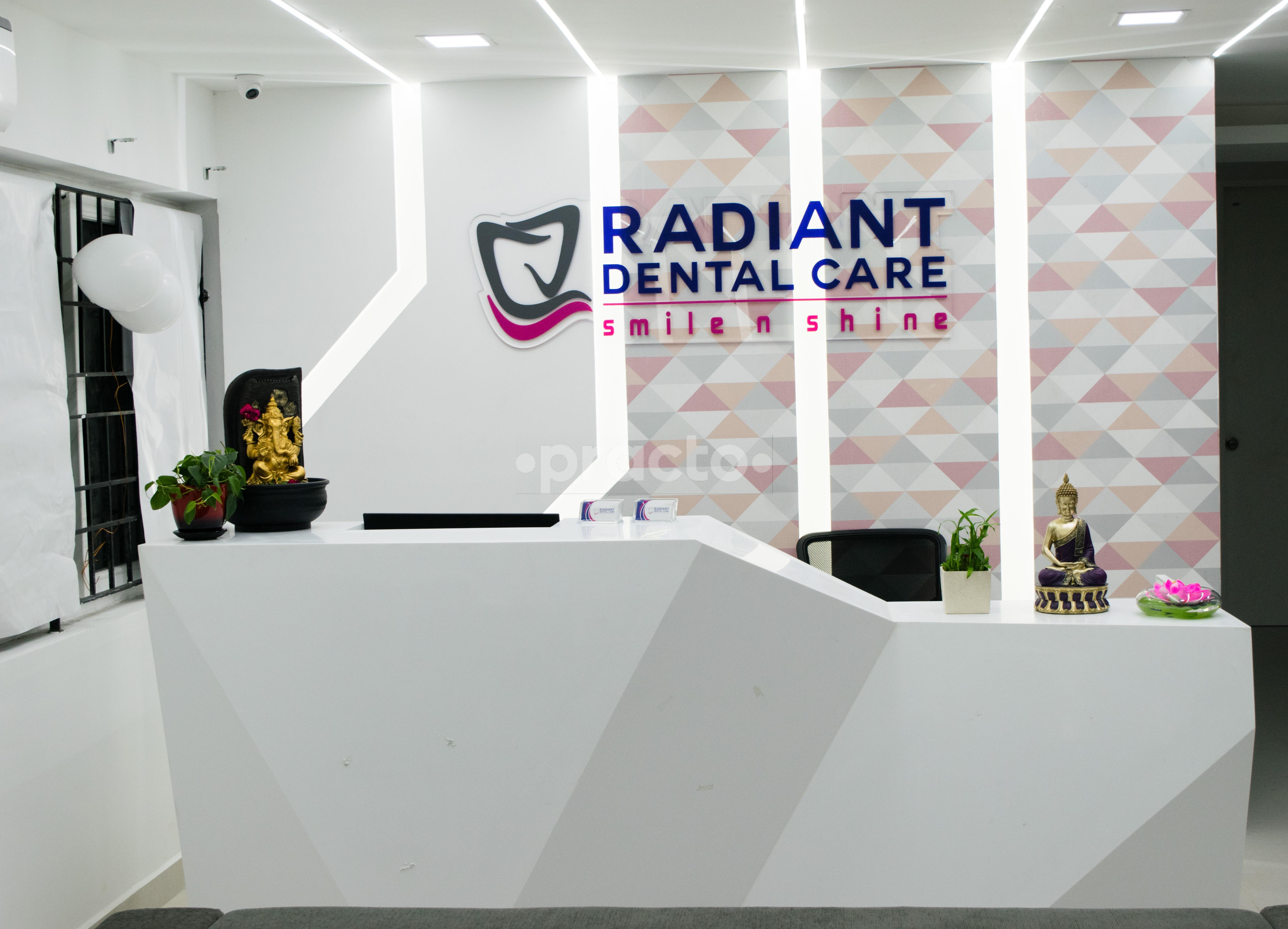 Reception at Radiant Dental Care Medavakkam Chennai