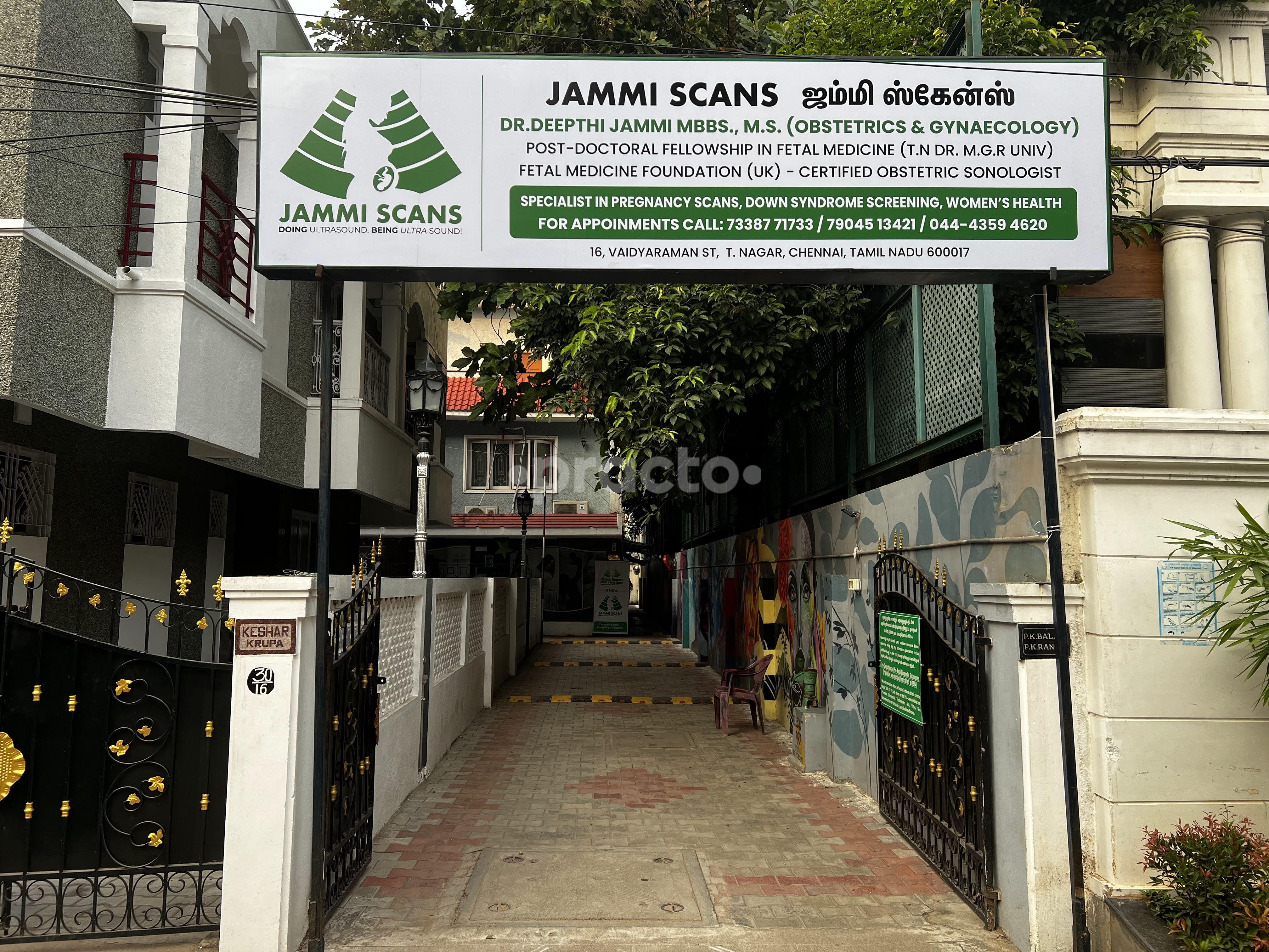 Entrance at Jammi Scans T Nagar Chennai