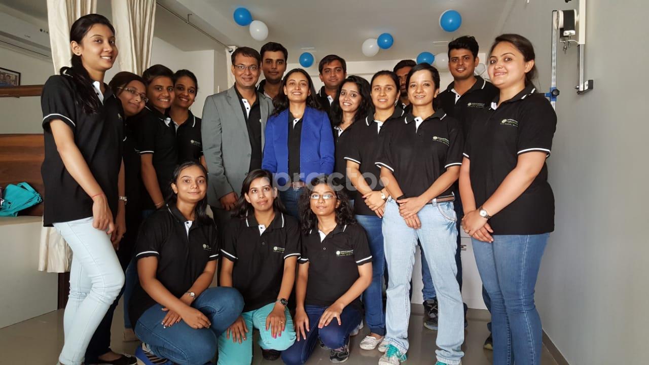 Reception at O3 Physio Clinic Sola Ahmedabad