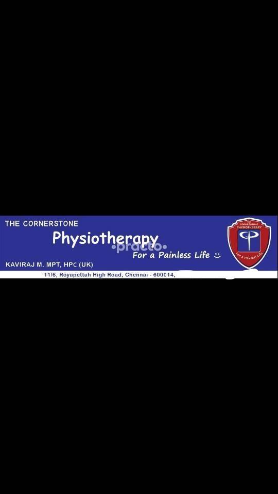 Establishment board at The Cornerstone Physiotherapy Royapettah Chennai