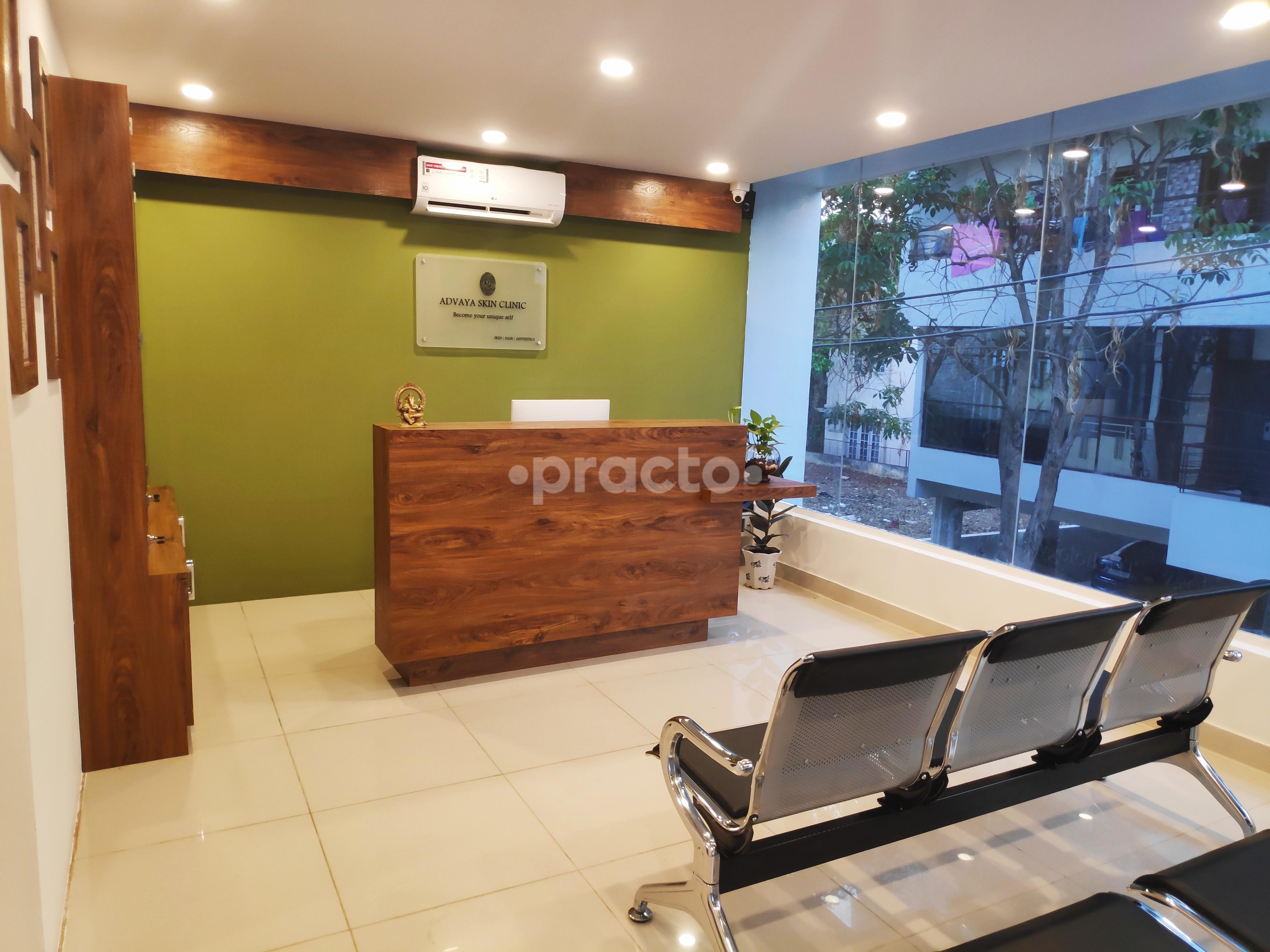 Reception at Advaya Skin Clinic Arekere Bangalore
