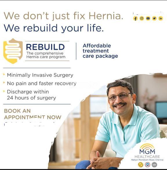 Packages at MGM Healthcare Anna Nagar Chennai
